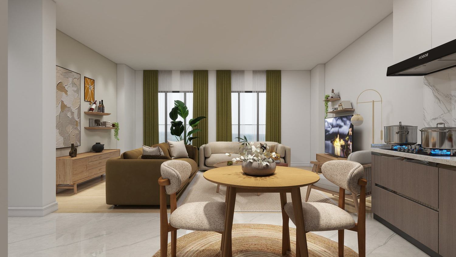 İskandinav Tarzından İlham Alan Mutfak Dekorasyonu