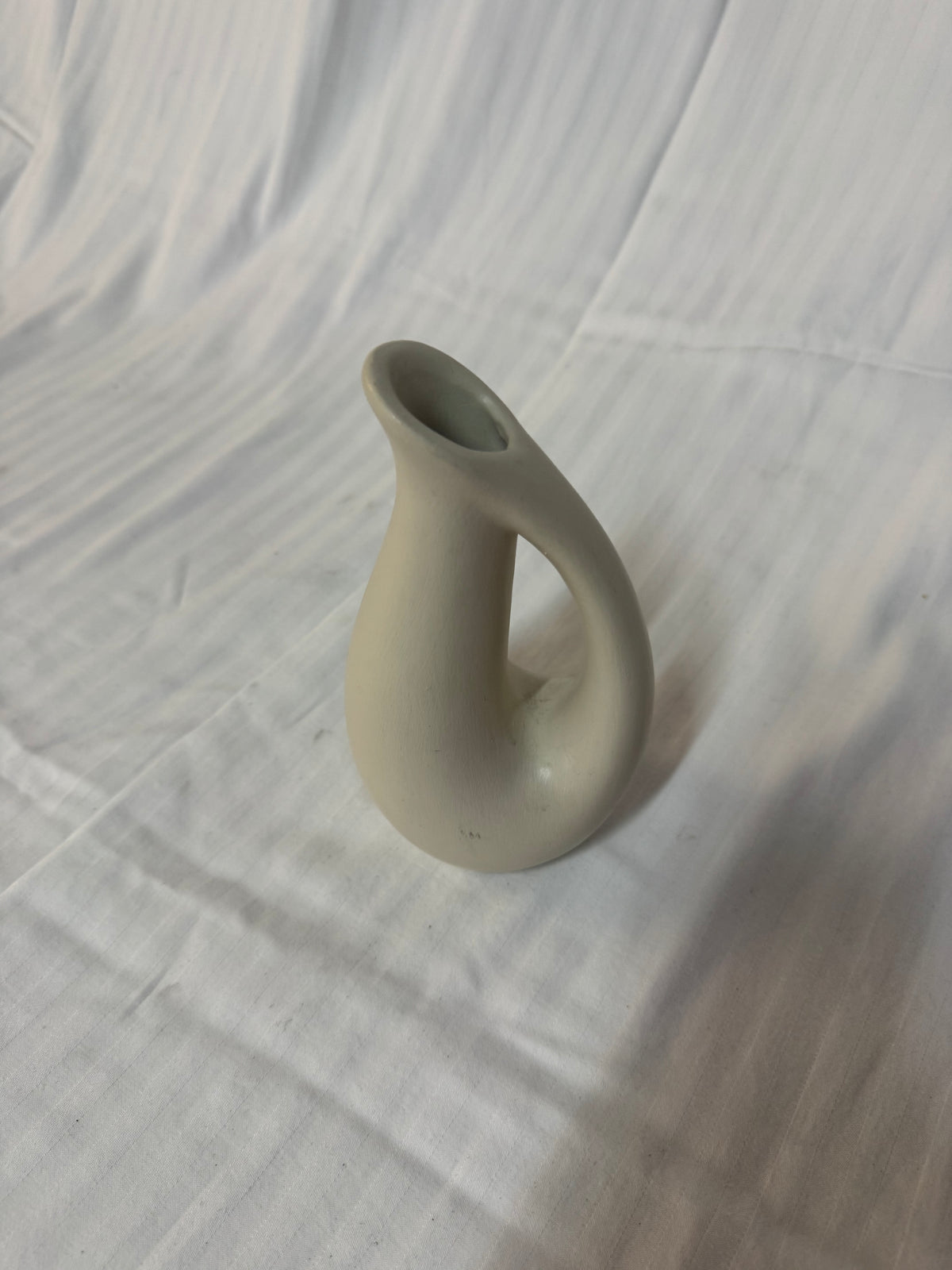 Hook Vazo/Küp Seramik Krem