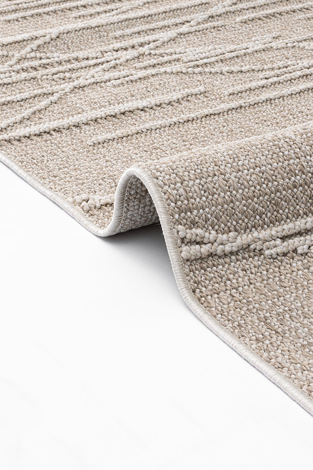Alba Beige Cream Dust-Free Rug 19232A