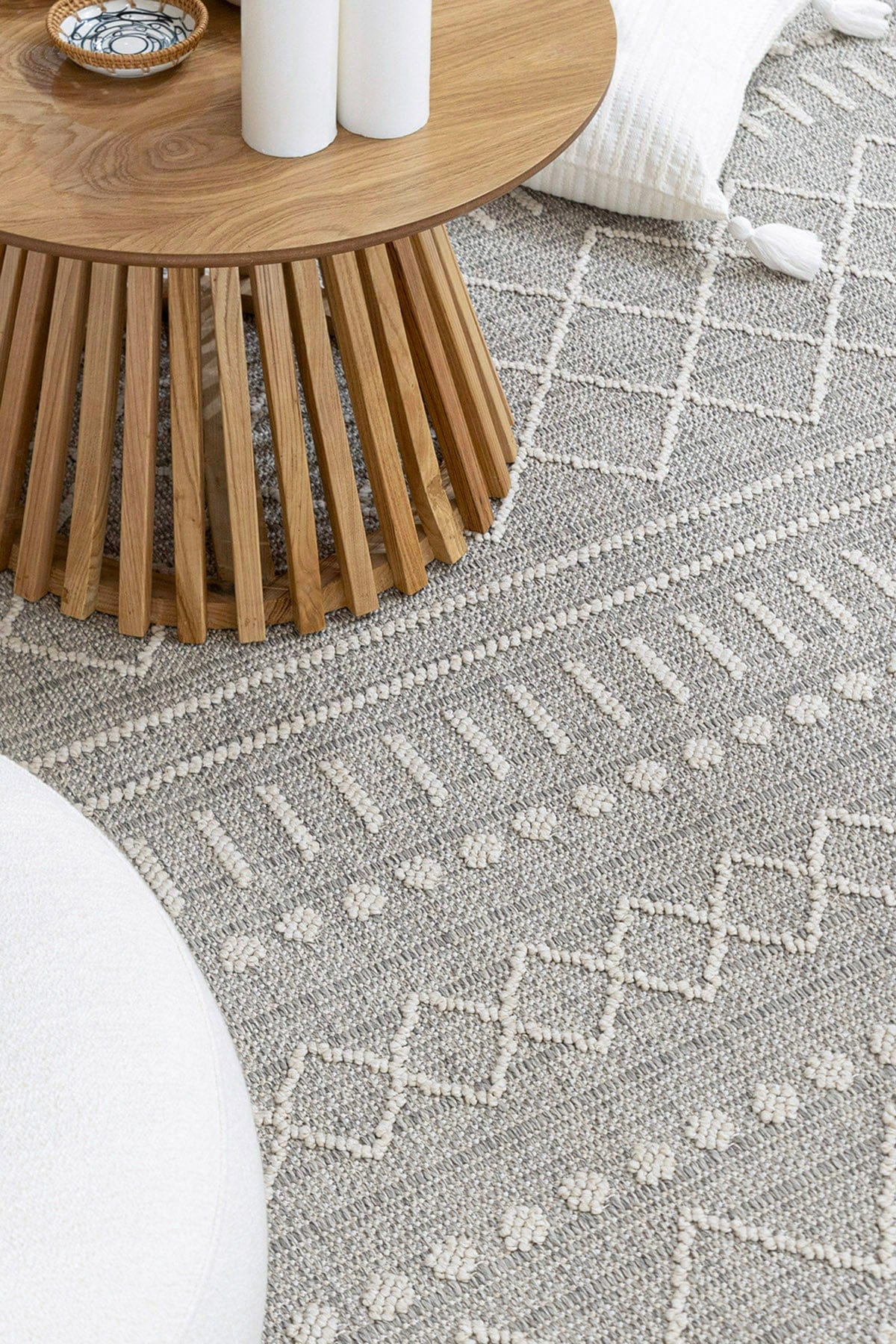 Alba Grey Non-Shedding Rug 19237A