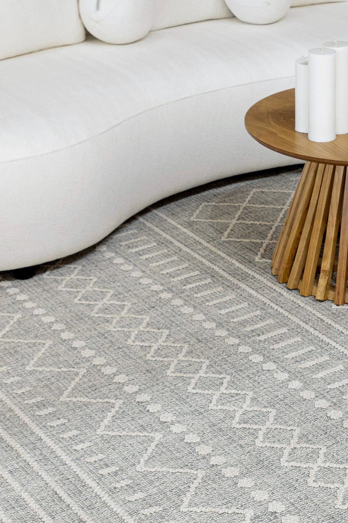 Alba Grey Non-Shedding Rug 19237A
