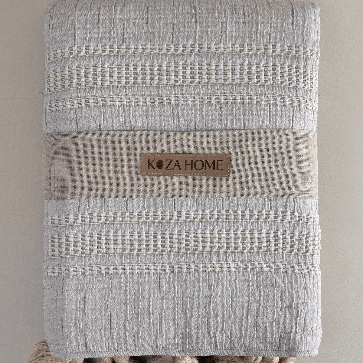 Assos Bej Çift Kişilik Yatak Örtüsü 230x250 5036