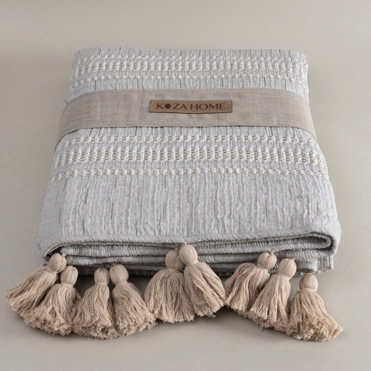 Assos Bej Çift Kişilik Yatak Örtüsü 230x250 5036