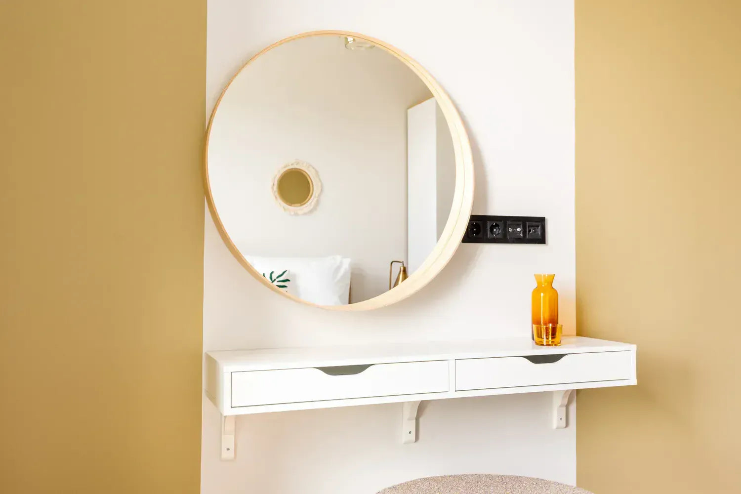 Mirror Stockholm 80 cm Oak 11400