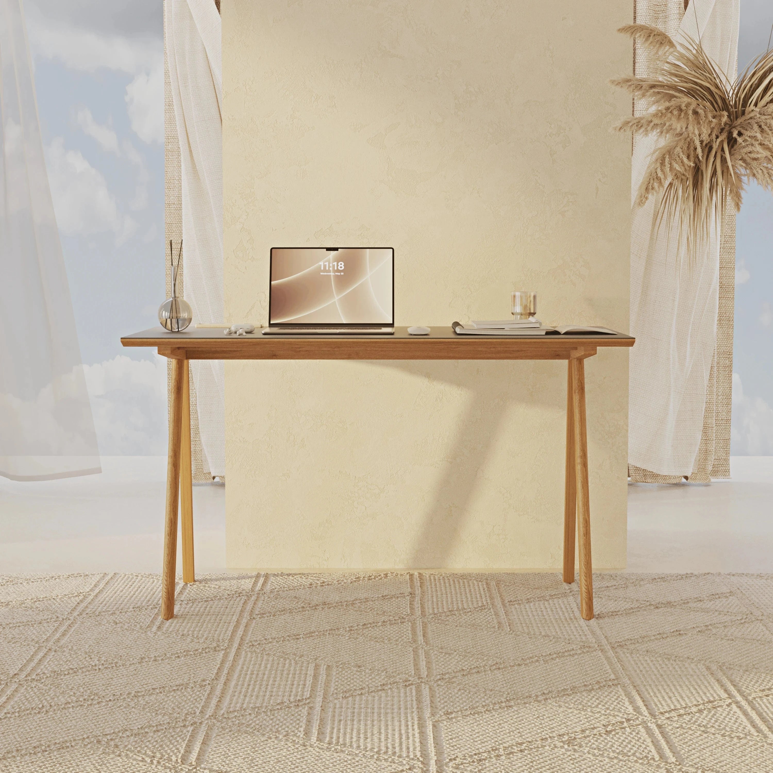 #renk_Meşe Linoleum Antrasit
