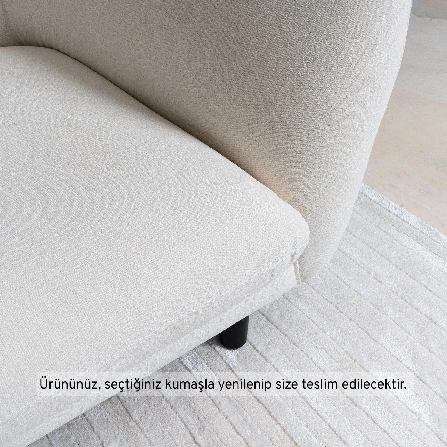 Boli Üçlü Koltuk Keten 11035