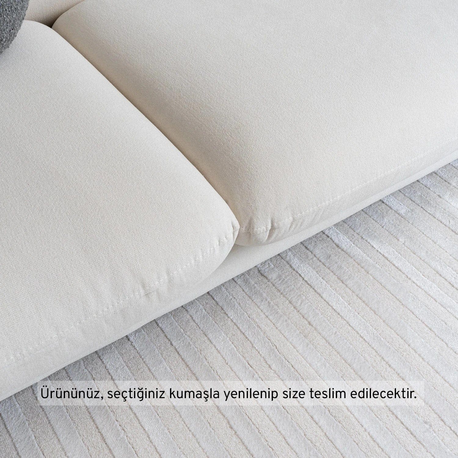 Boli Üçlü Koltuk Keten 11035