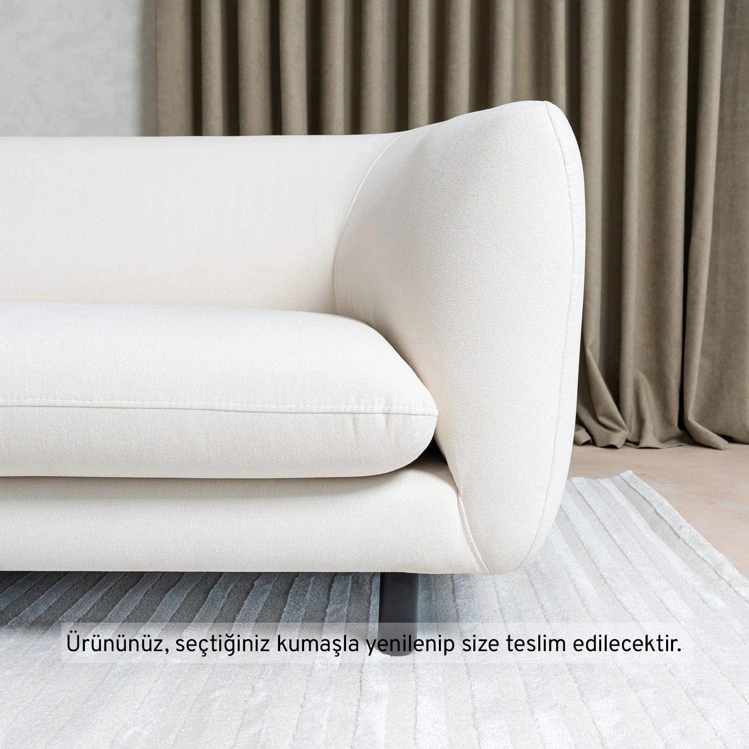 Boli Üçlü Koltuk Keten 11035