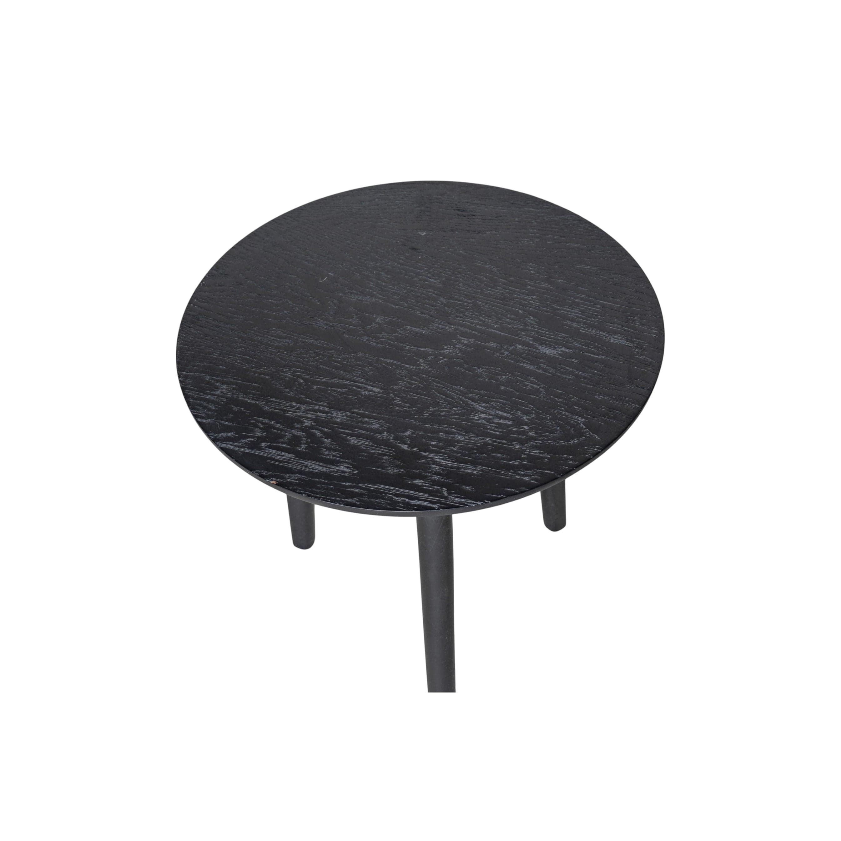 Casablanca Meşe Yan Sehpa Ahşap Siyah 11077