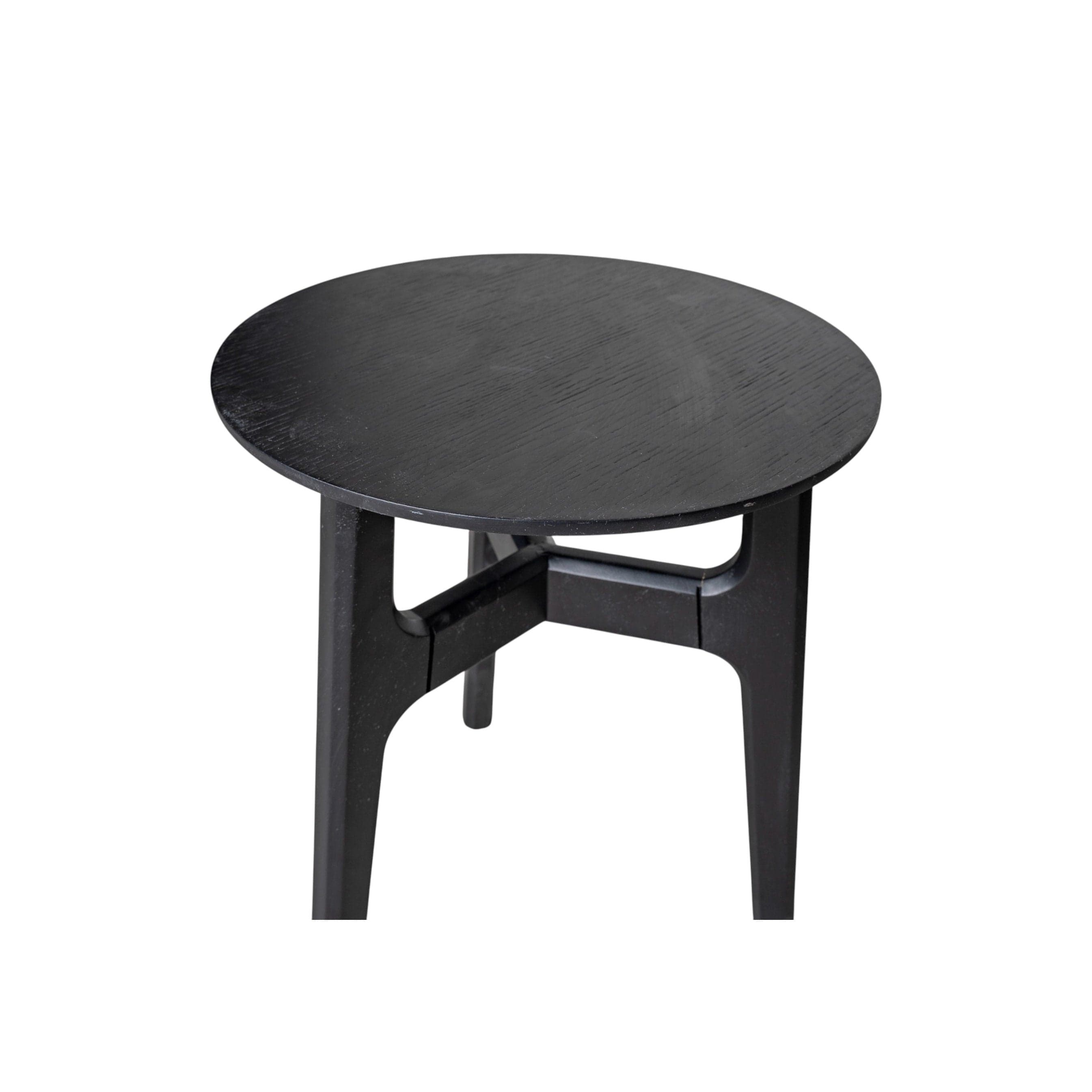 Casablanca Meşe Yan Sehpa Ahşap Siyah 11078