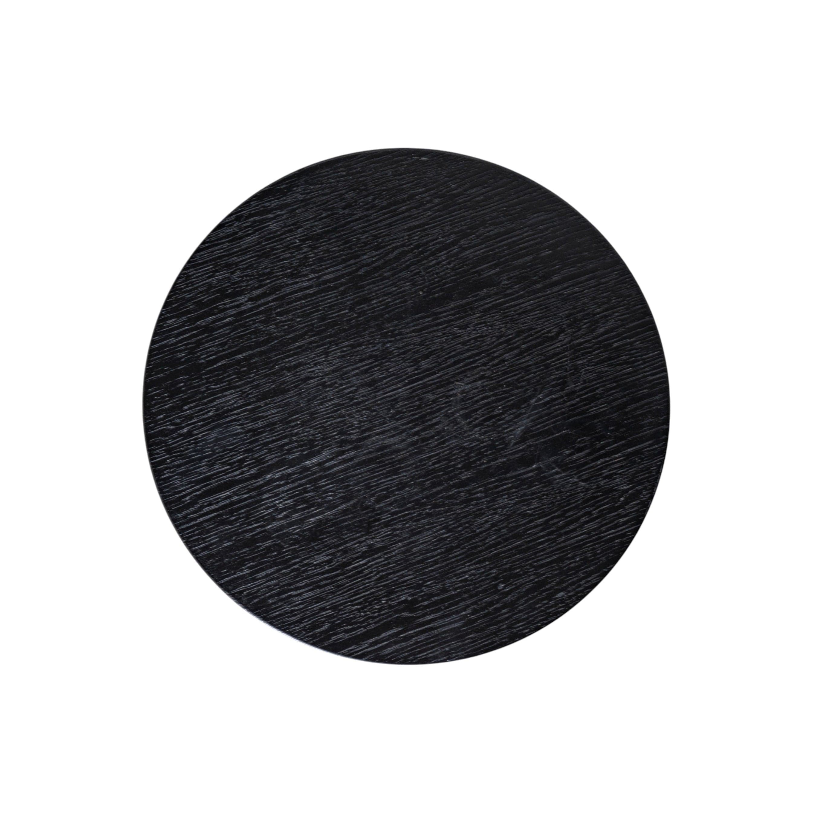 Casablanca Meşe Yan Sehpa Ahşap Siyah 11079