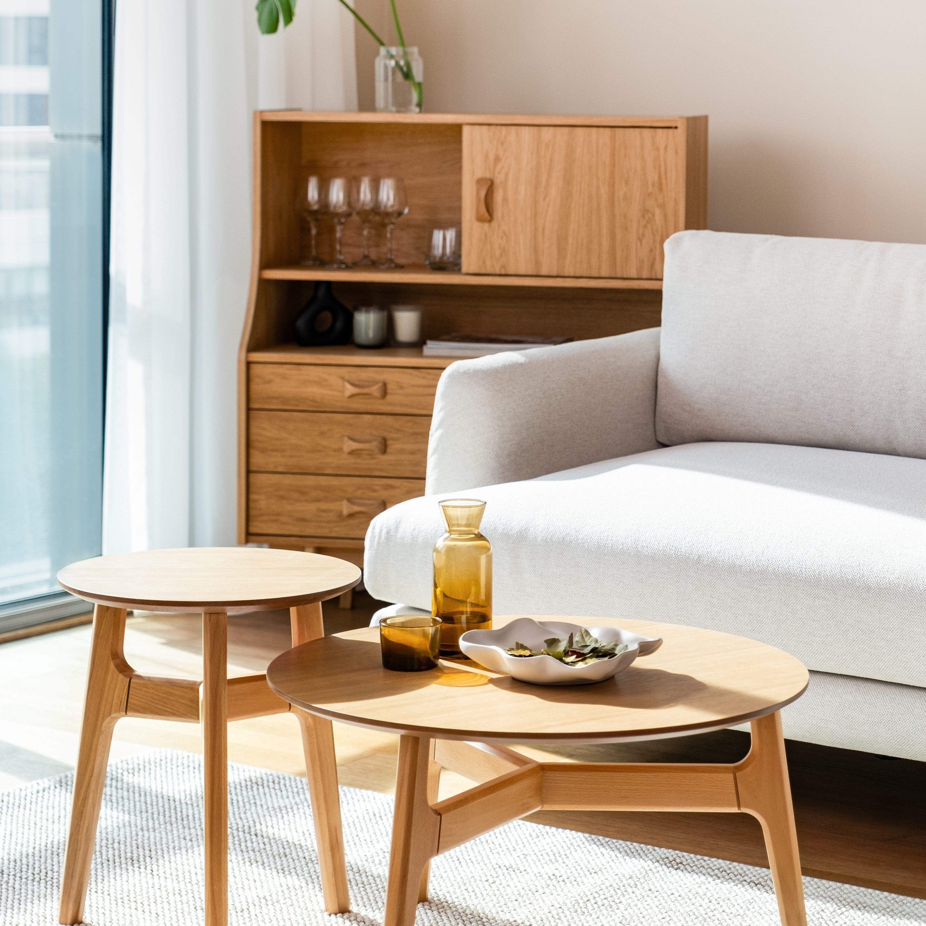 Casablanca Meşe Yan Sehpa