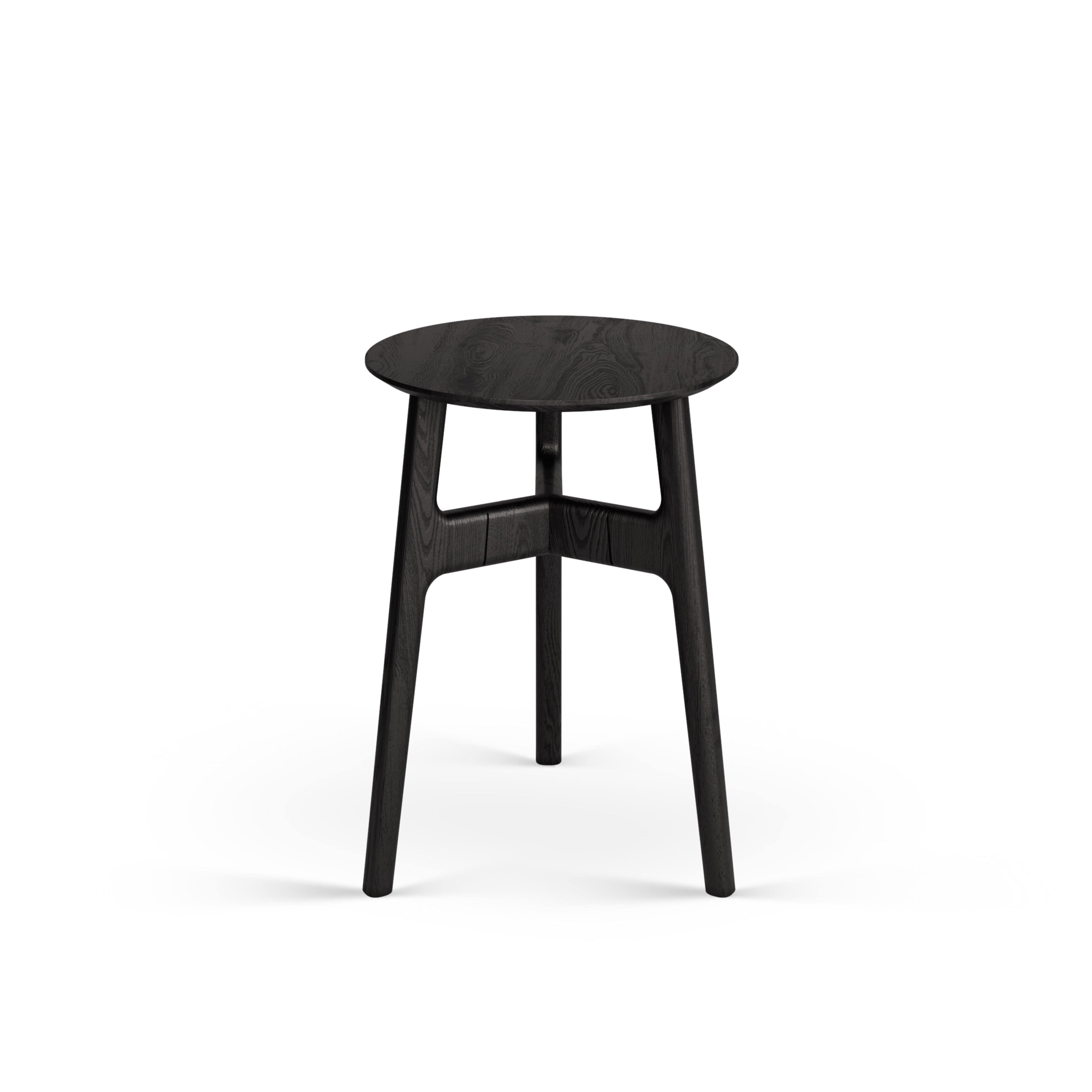 Casablanca Siyah Yan Sehpa Ahşap