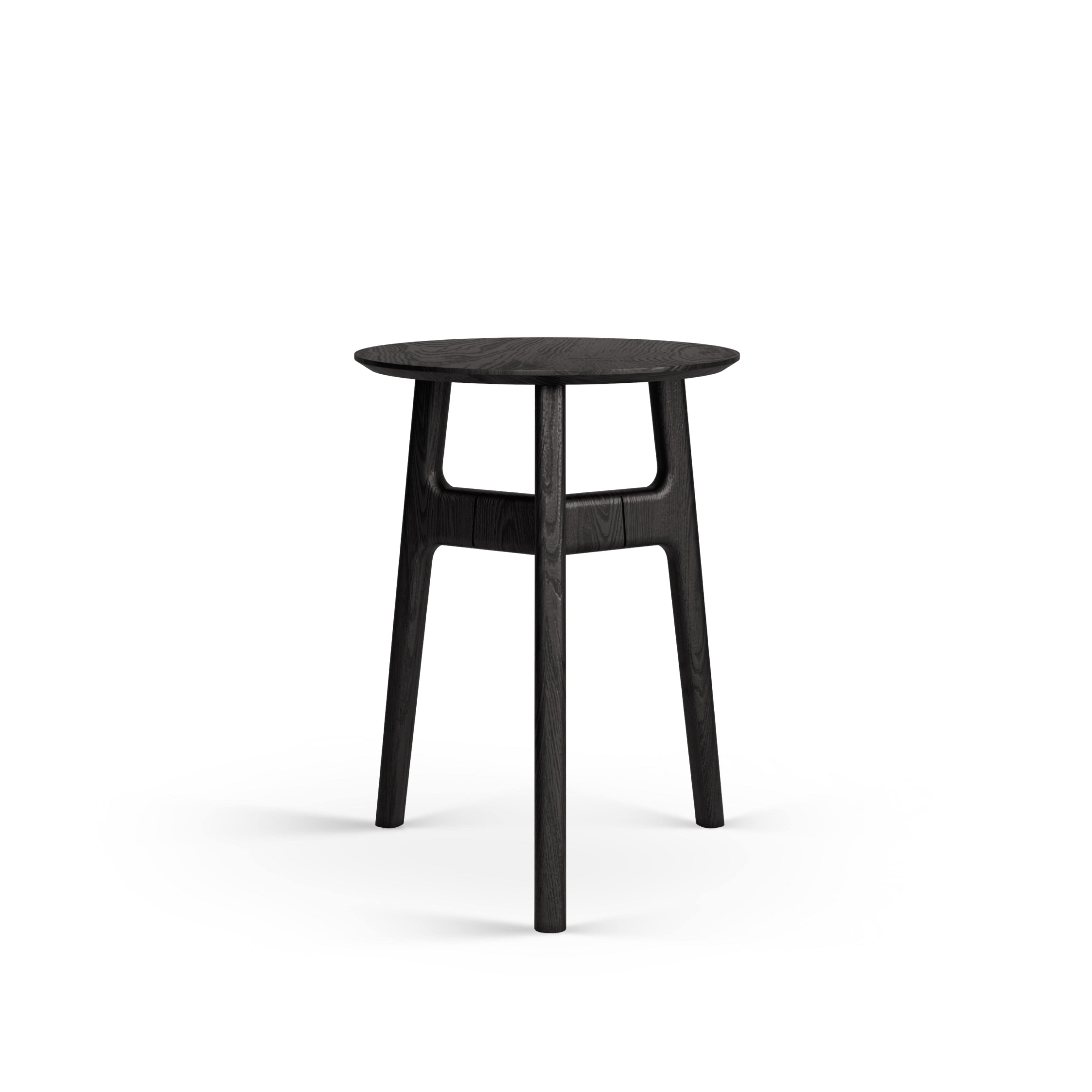 Casablanca Siyah Yan Sehpa Ahşap