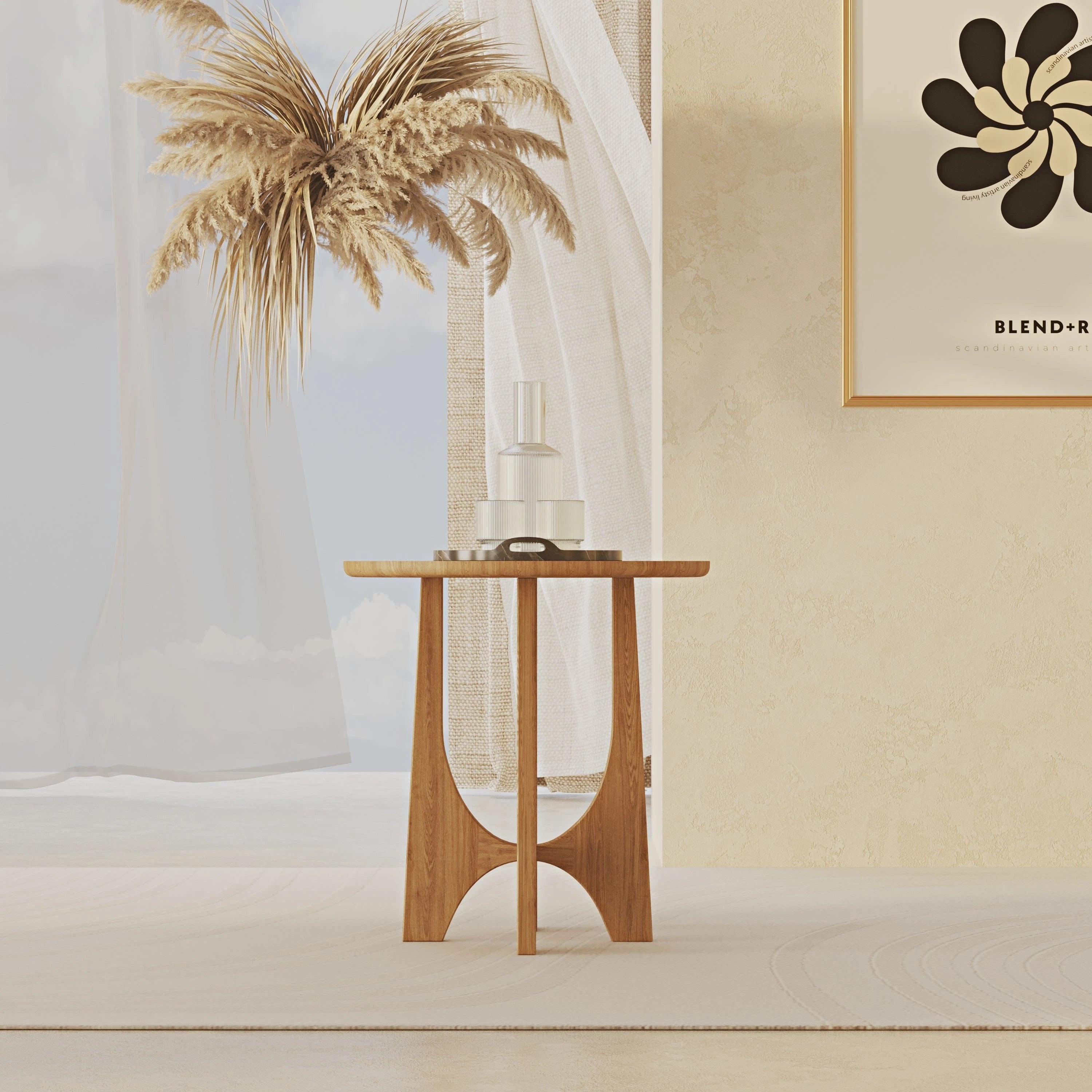 Cassy Yan Sehpa Ahşap