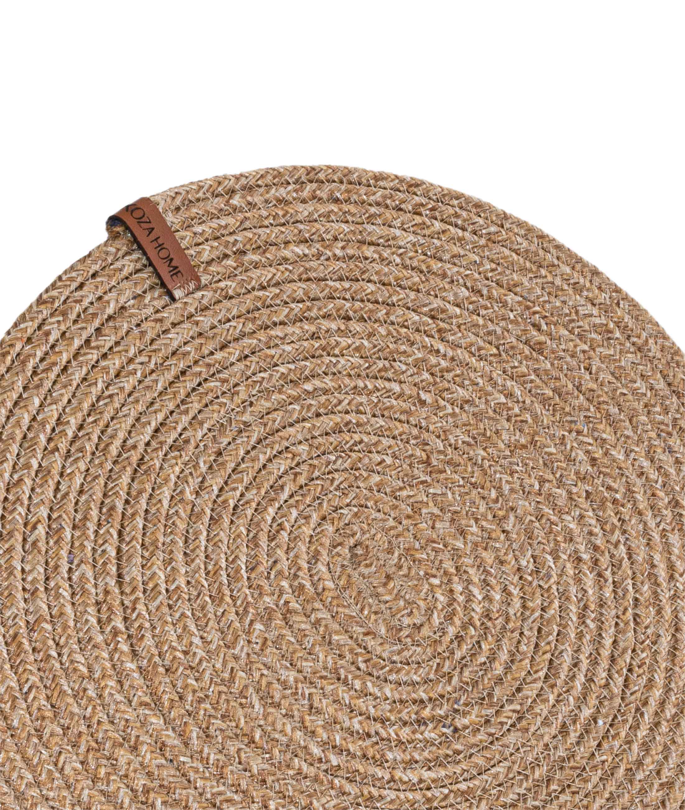 Cesta Amerikan Servis Natural Jüt Düz Supla 37x37 9028