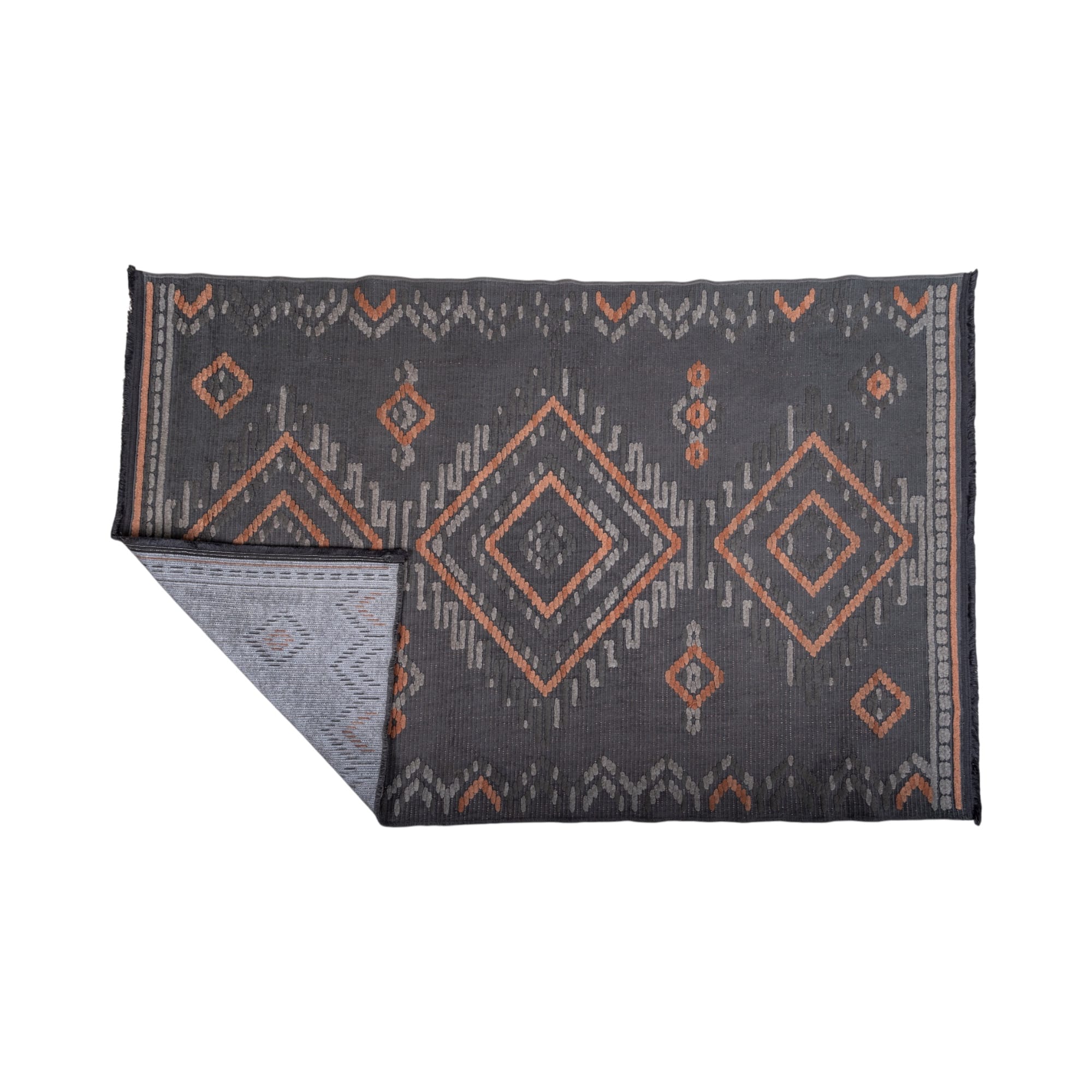 Etnika Halı 140x200 Polyester Gri