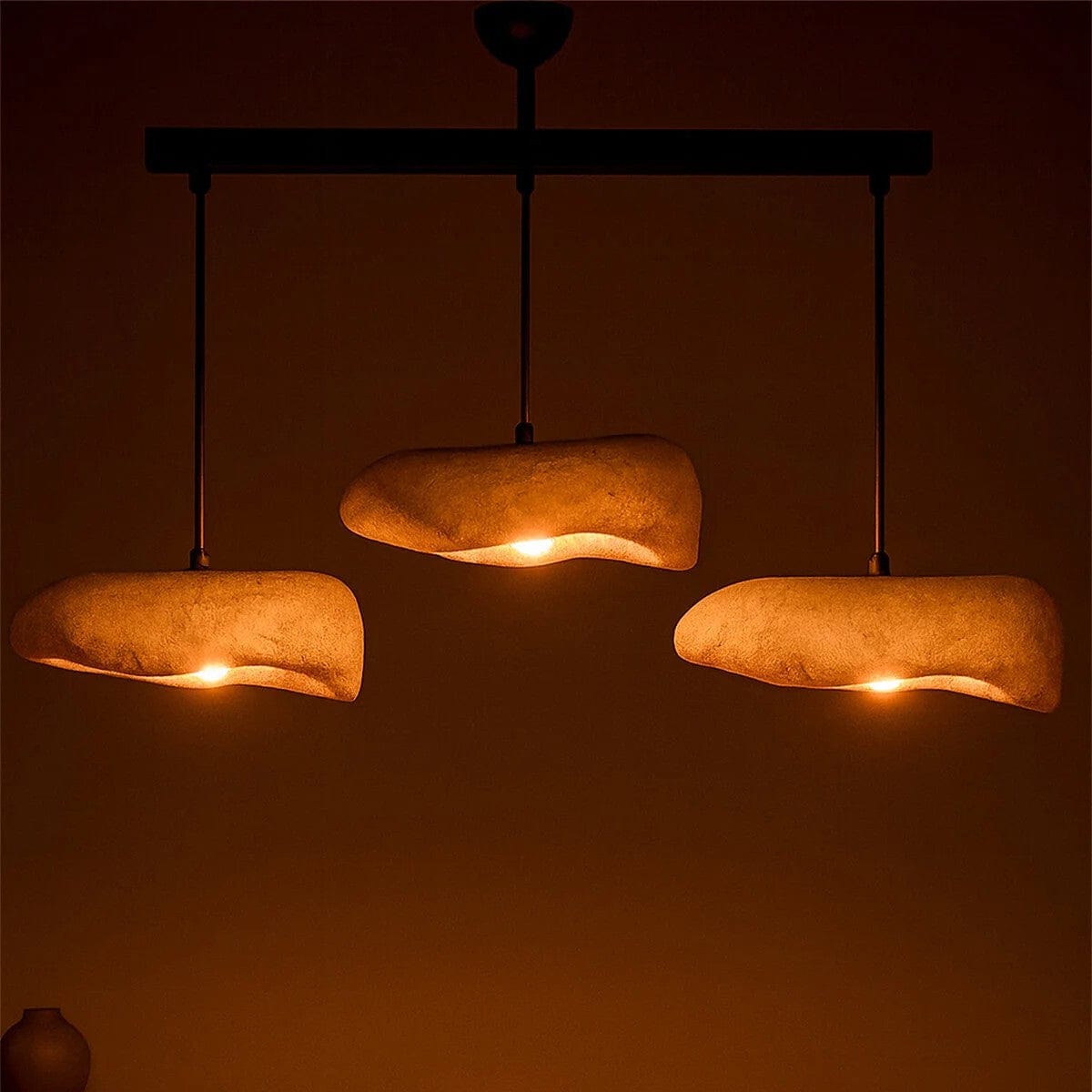 Femme Üçlü Avize Karbon Beton