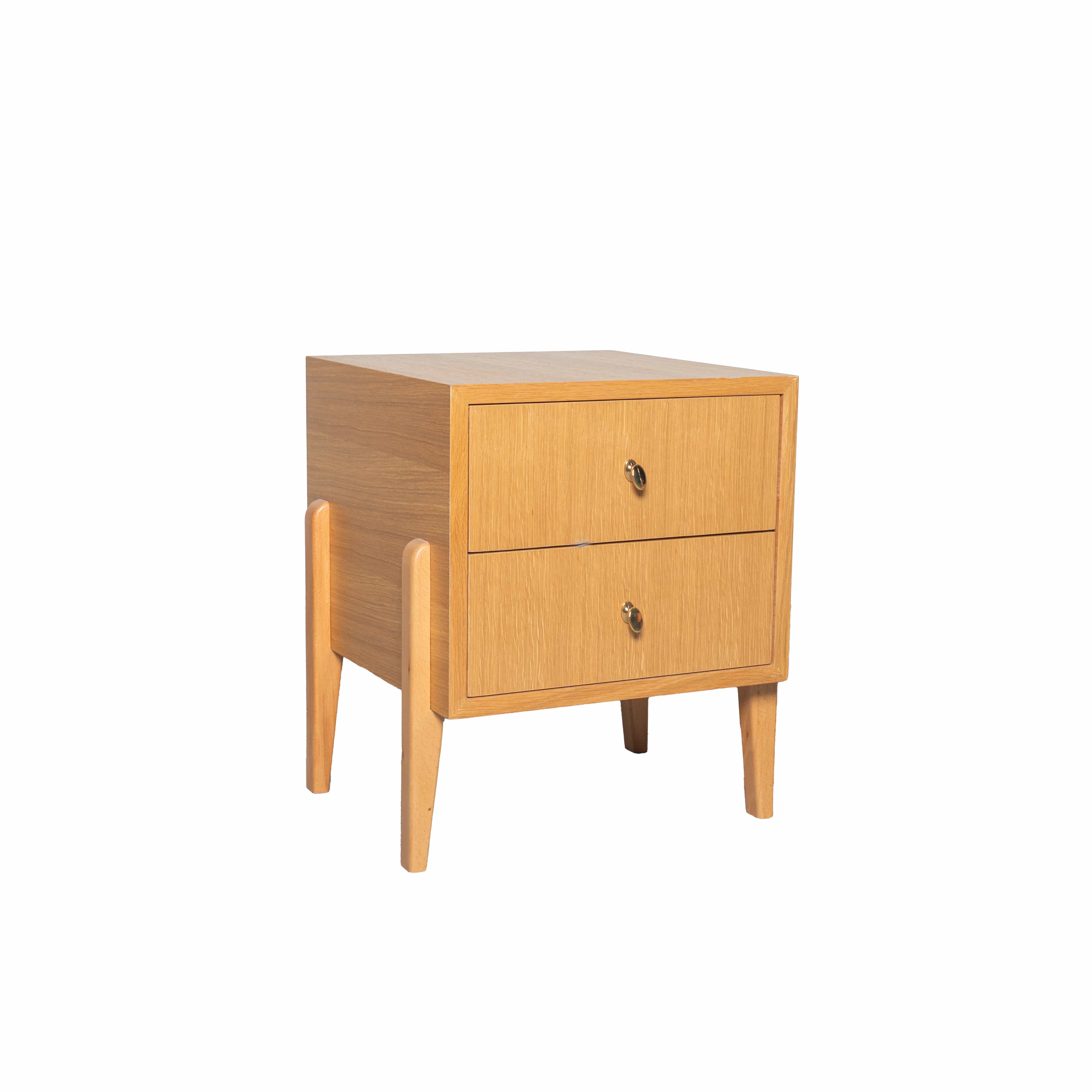 Fil Meşe Komodin 2 Çekmeceli Ahşap Meşe 10580