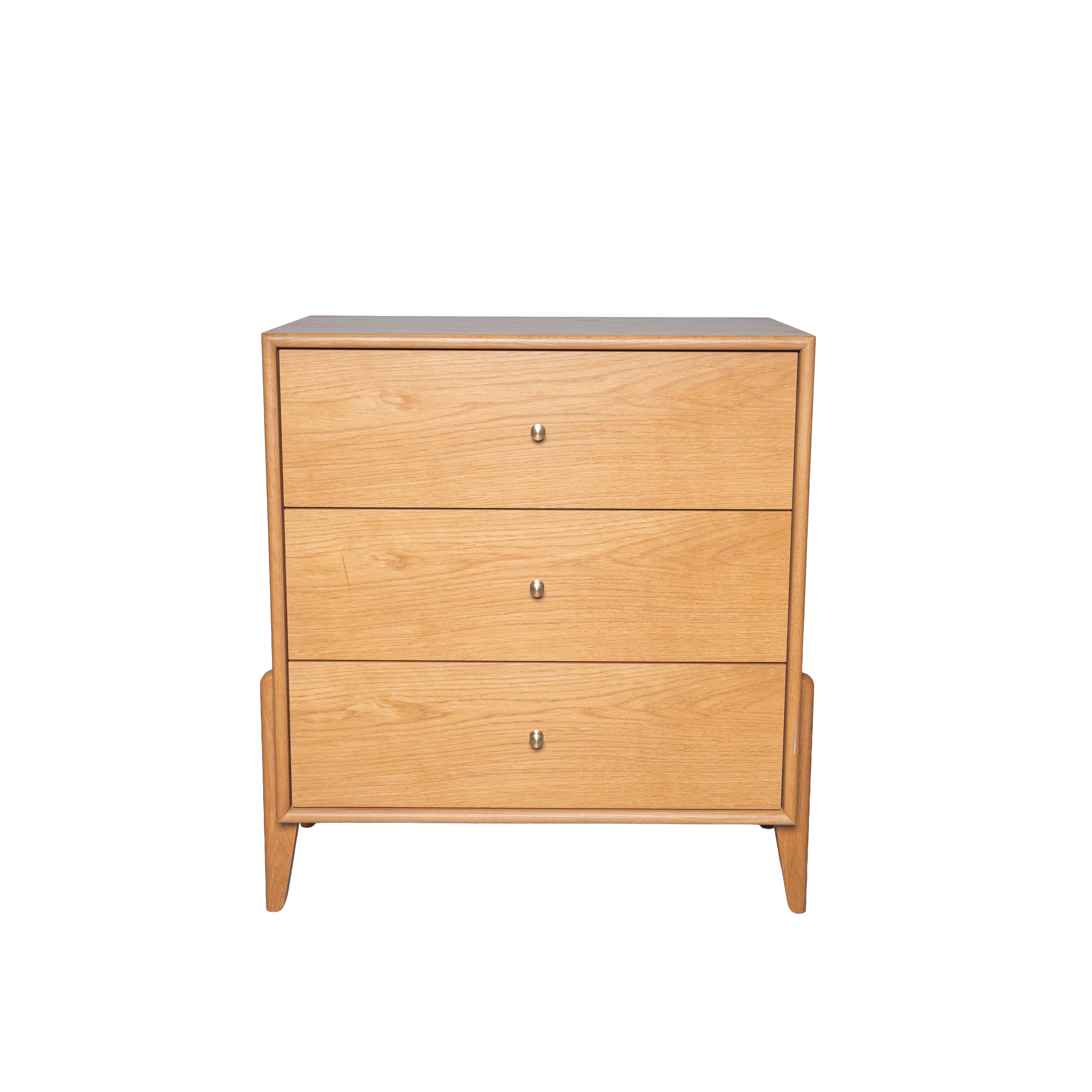 Fil Meşe Şifonyer 3 Çekmeceli Ahşap 10583