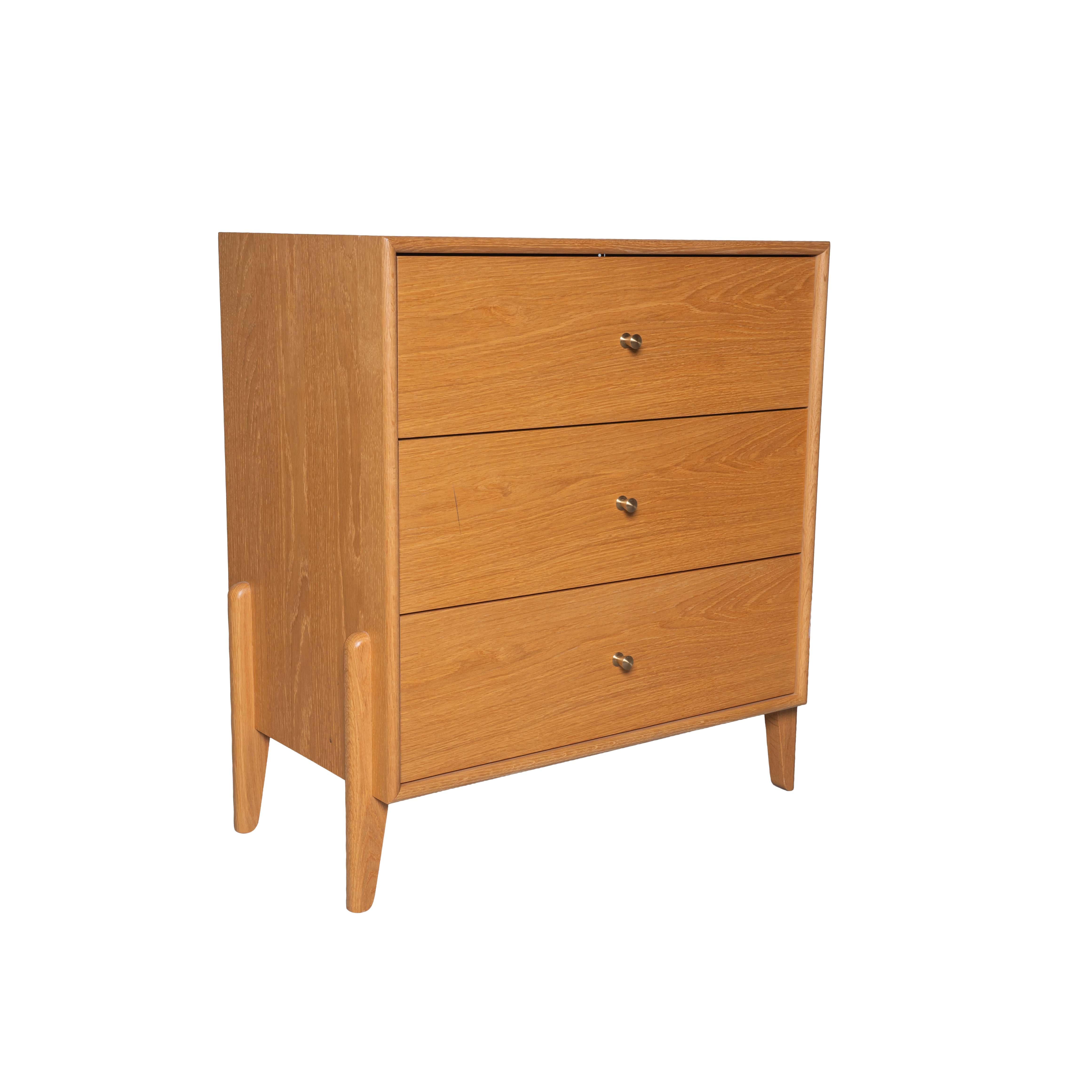 Fil Meşe Şifonyer 3 Çekmeceli Ahşap 10583