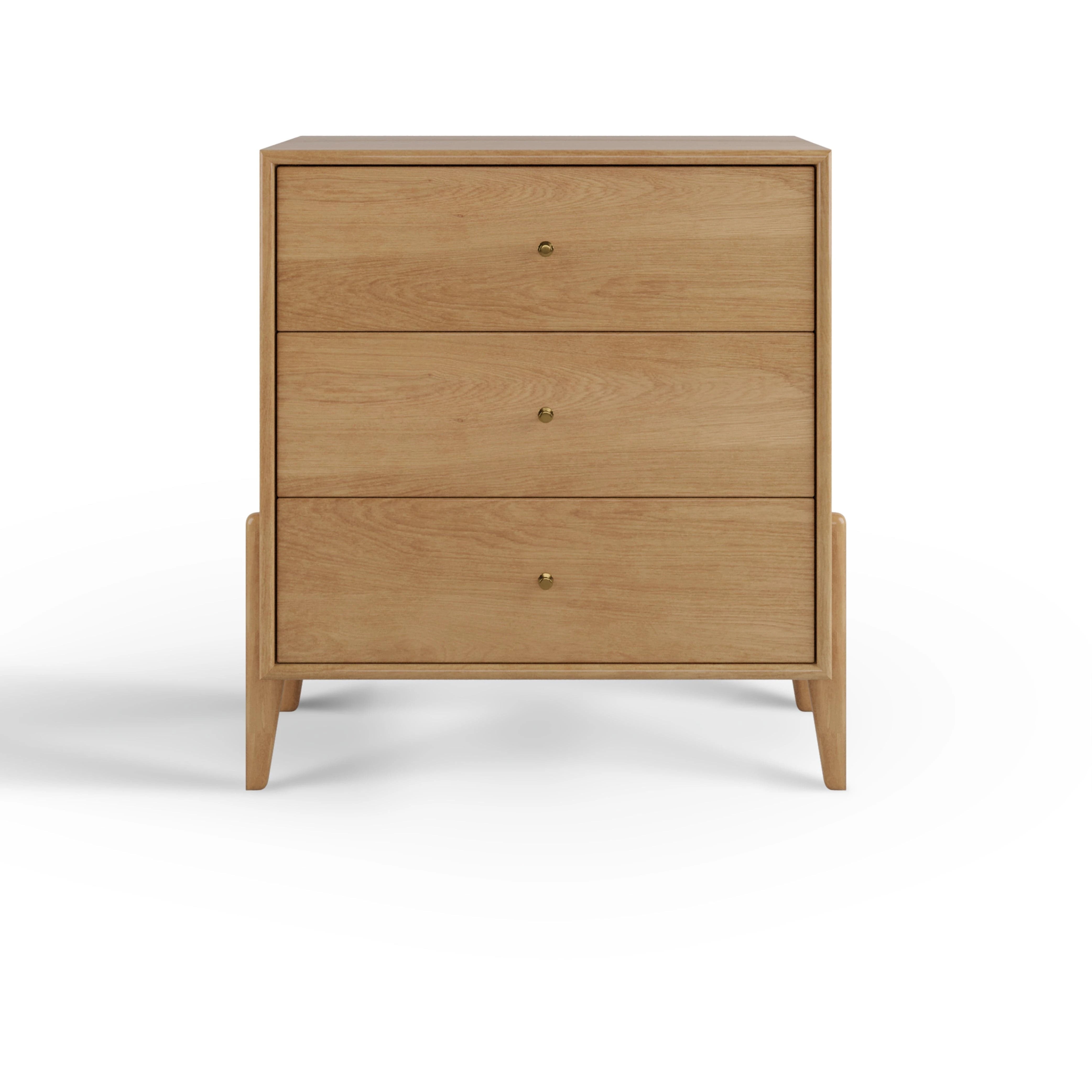 Fil Meşe Şifonyer 3 Çekmeceli Ahşap