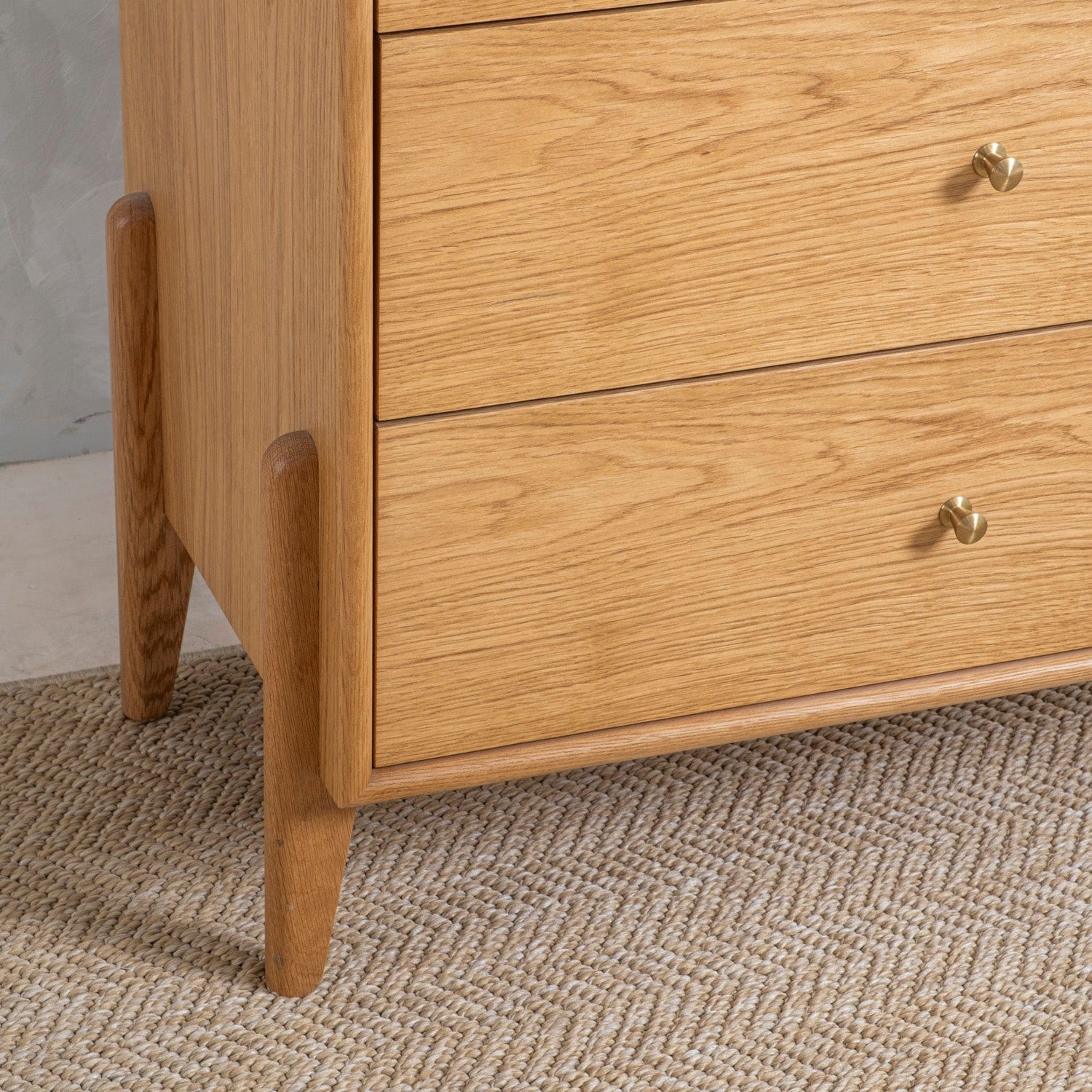 Fil Meşe Şifonyer 3 Çekmeceli Ahşap