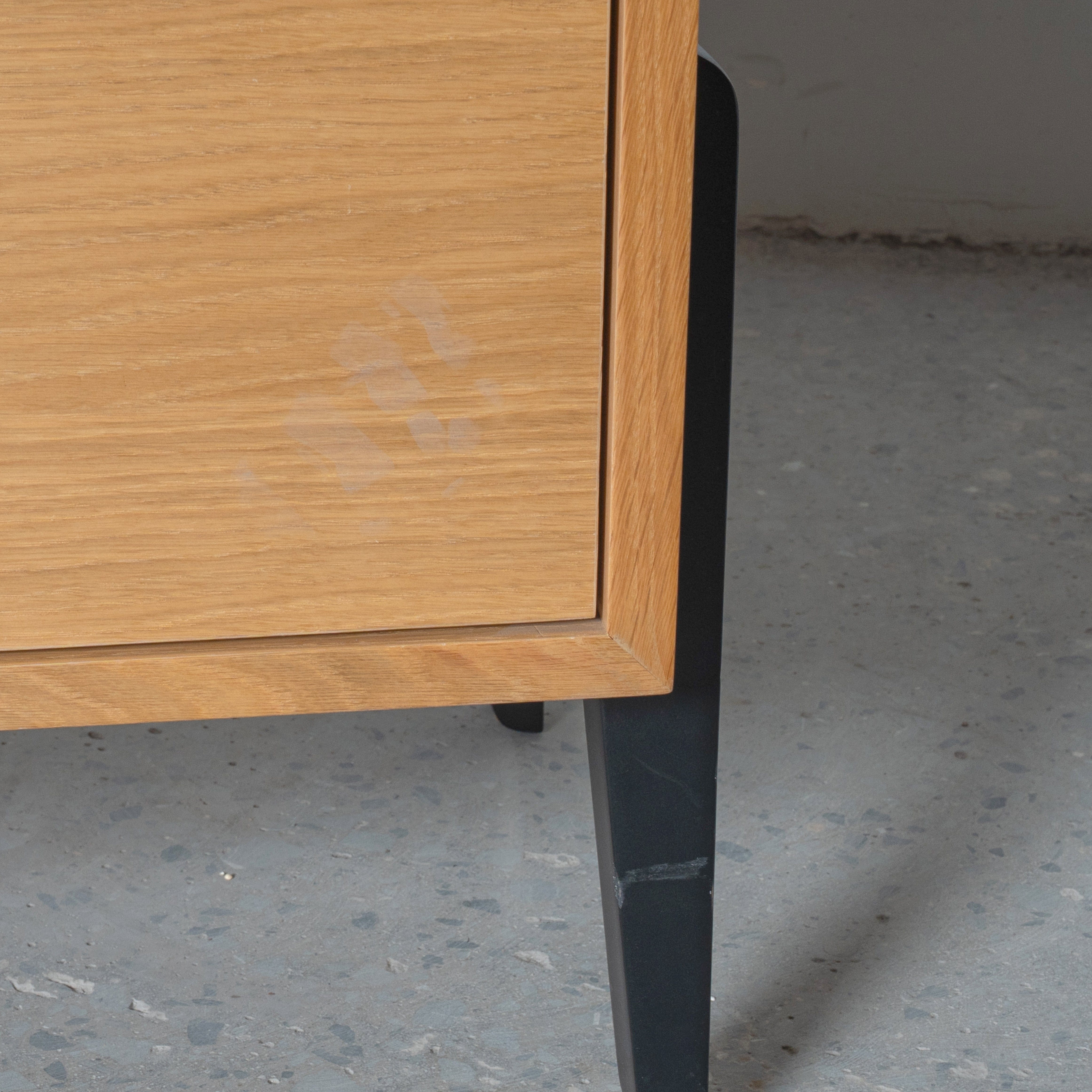 Fil Meşe TV Sehpası 180 cm Ahşap Meşe/Siyah 10611