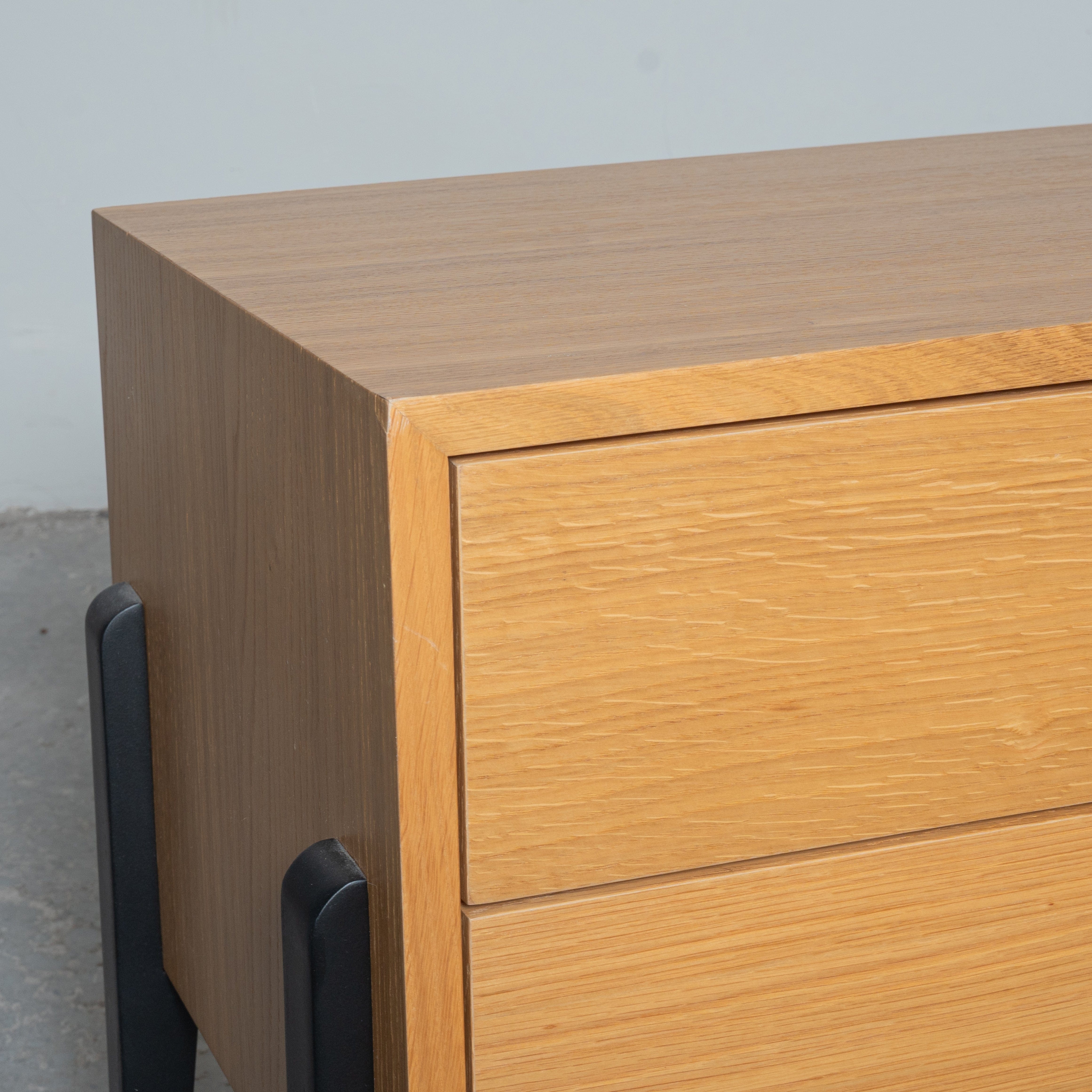 Fil Meşe TV Sehpası 180 cm Ahşap Meşe/Siyah 10611