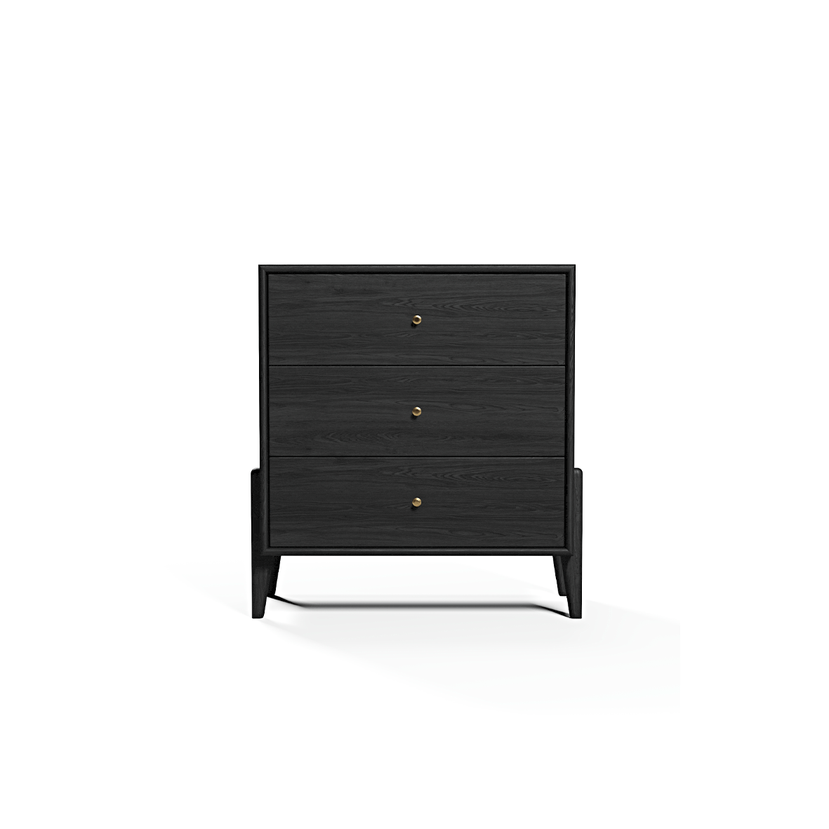 Fil Siyah Şifonyer 3 Çekmeceli