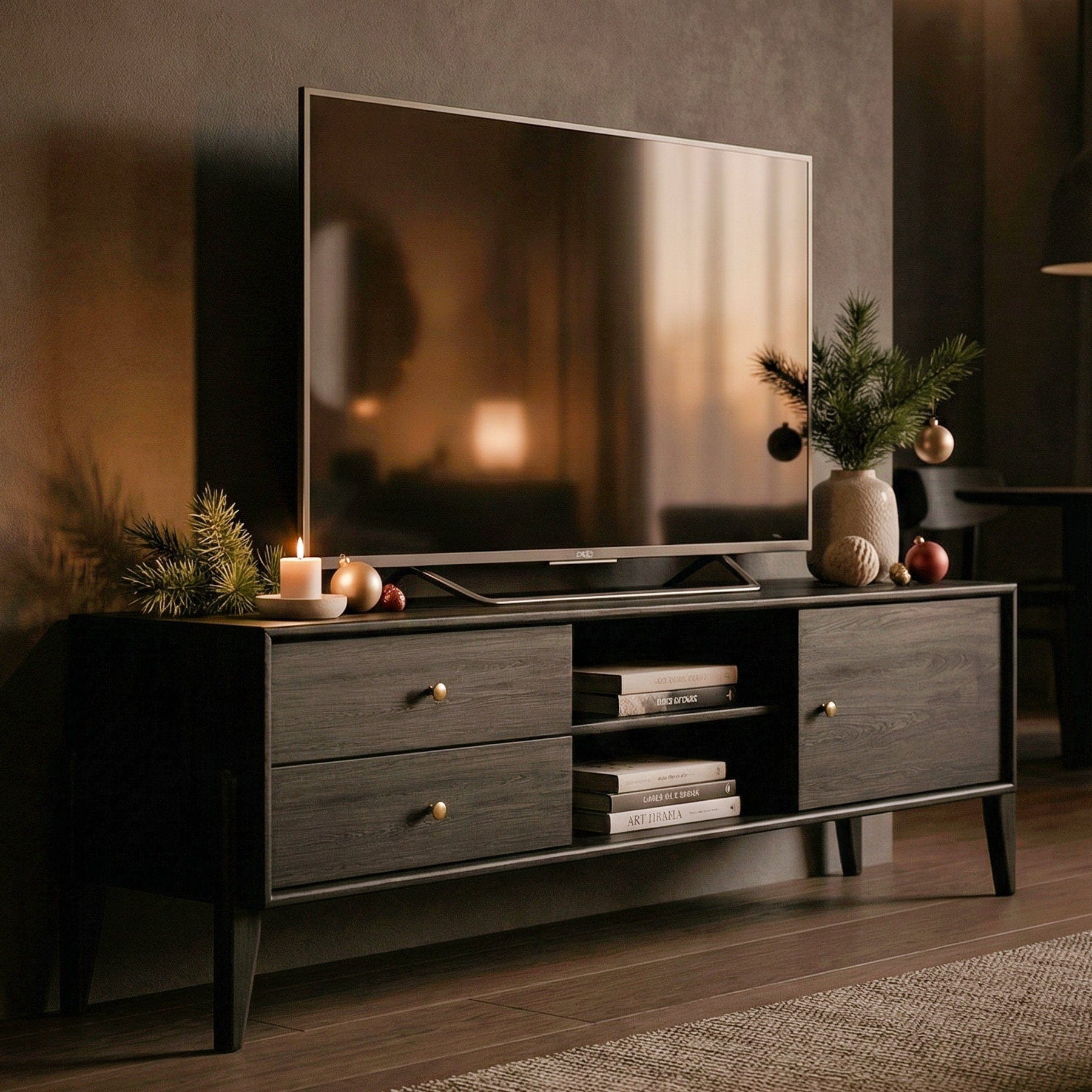 Fil Siyah TV Ünitesi 140 cm