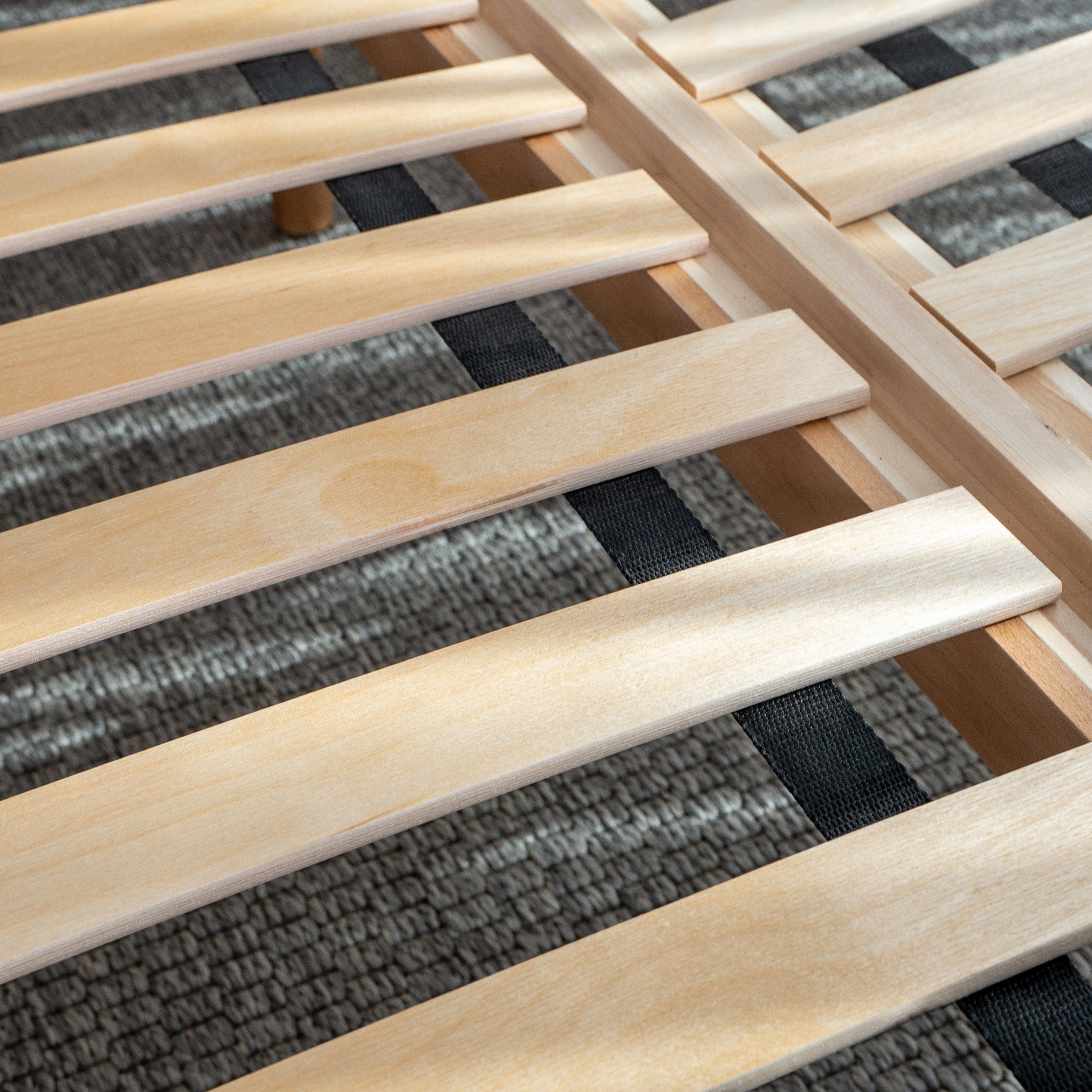 Finn Meşe Karyola 120x200 Kadife