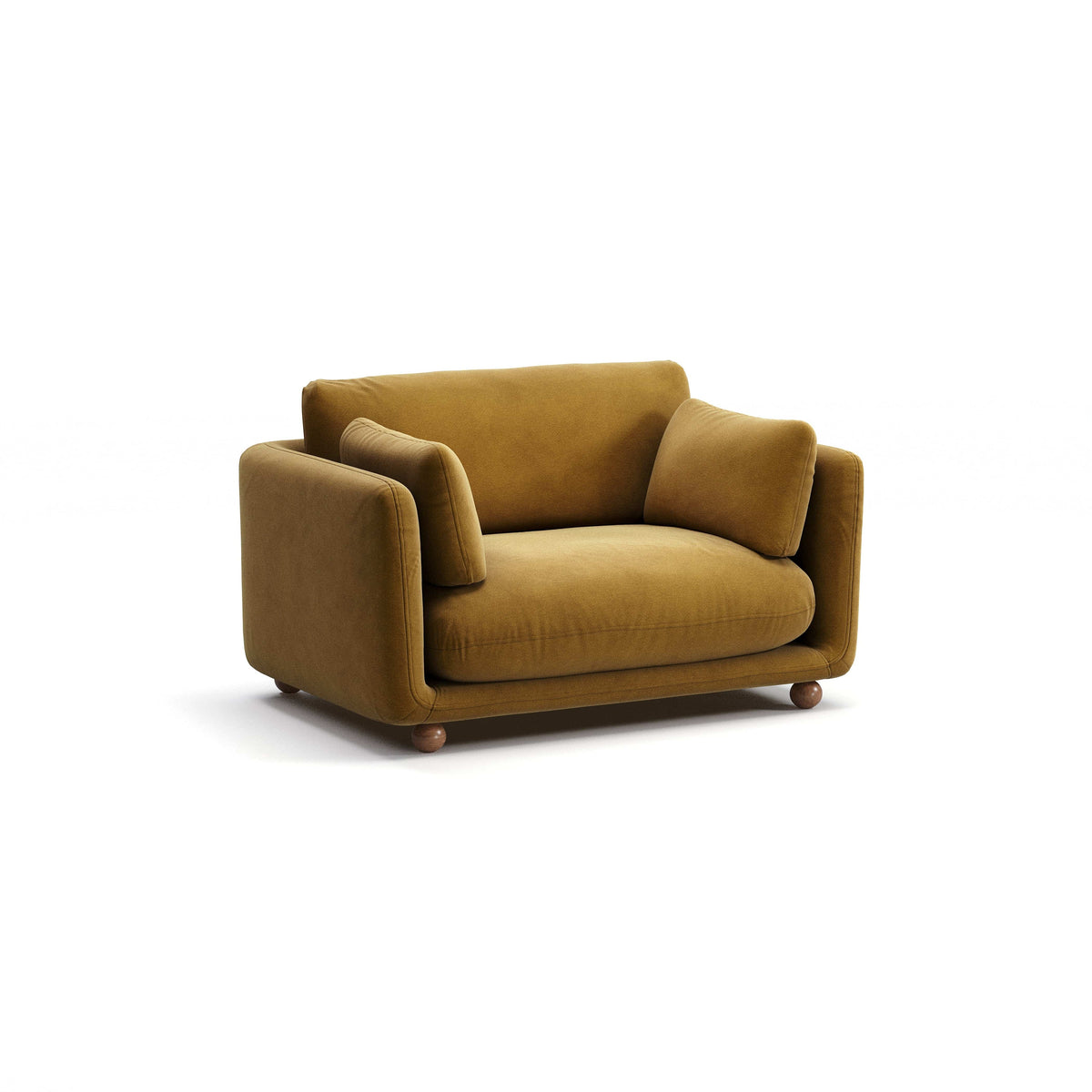 Flam Loveseat Kadife - Haki