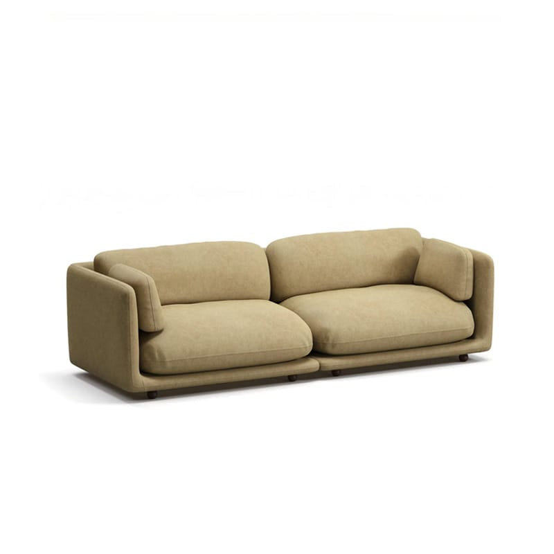 Flam Three-Seater Linen Sofa