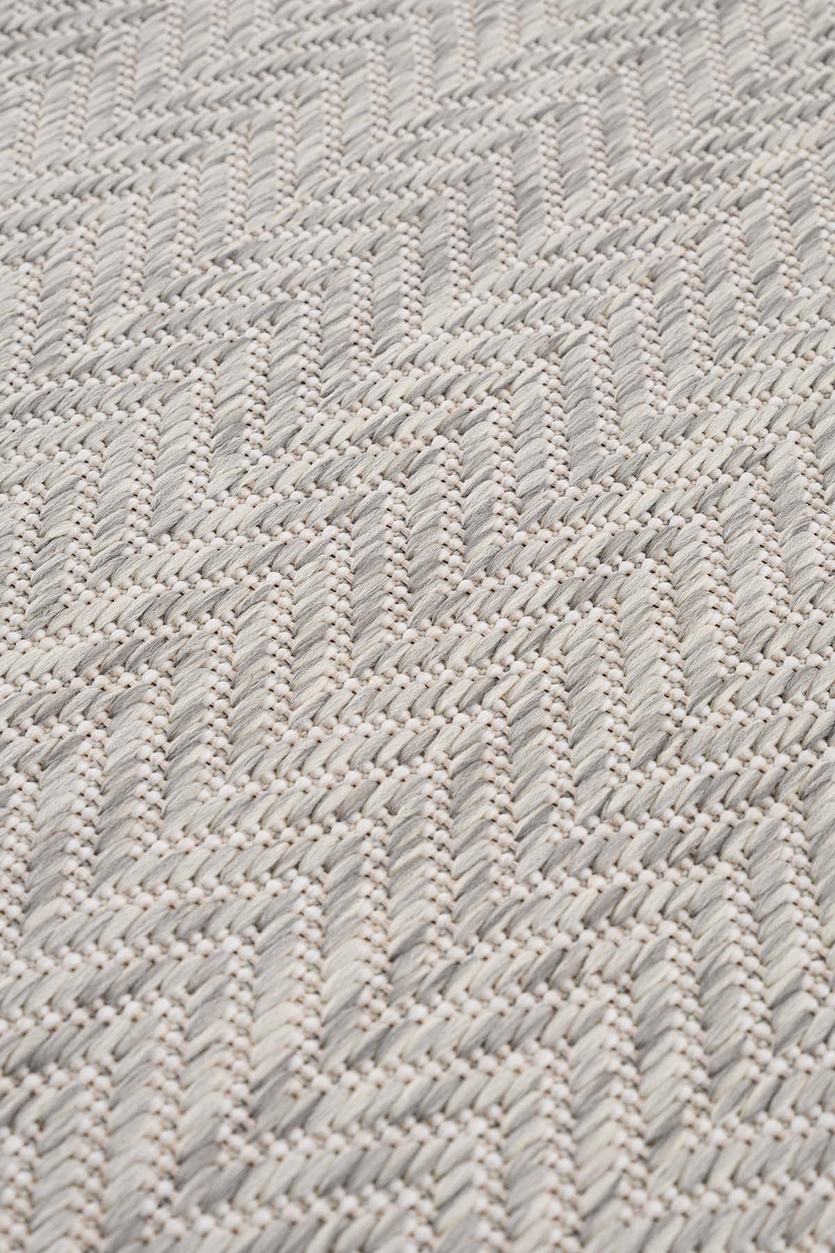 Fresco Anthracite Ecru Washable Rug 20522A