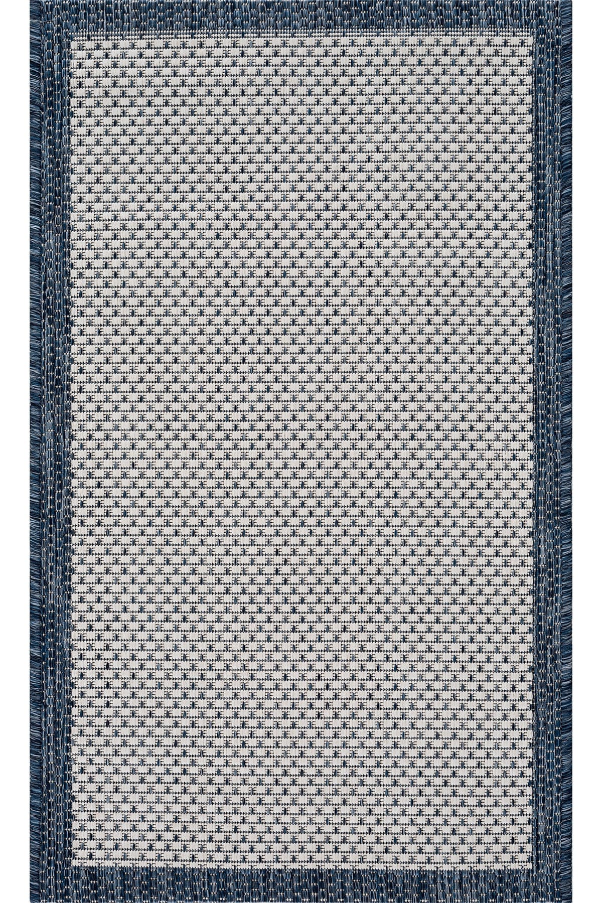Fresco Ekru Lacivert Sisal Paspas 23745P