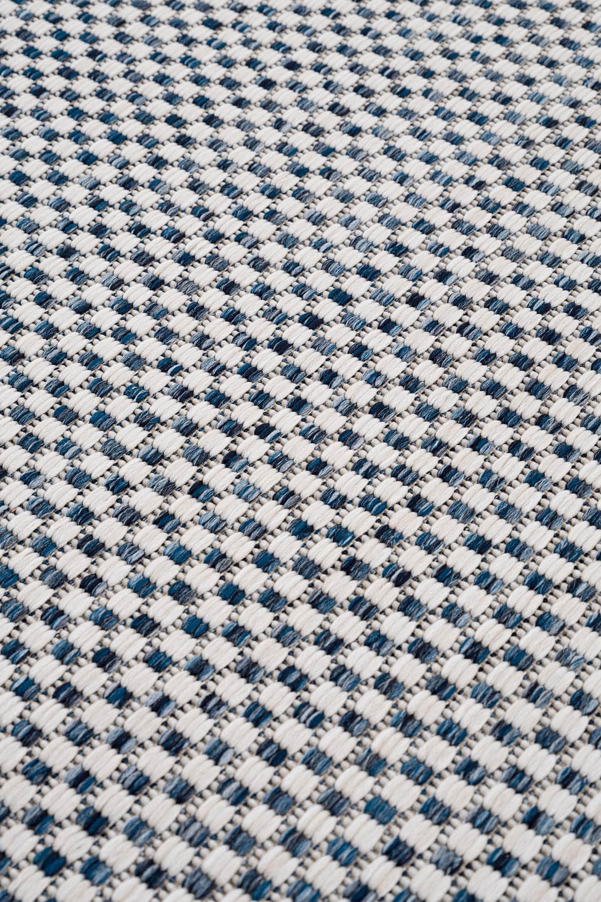 Fresco Ecru Navy Washable Rug 20521B