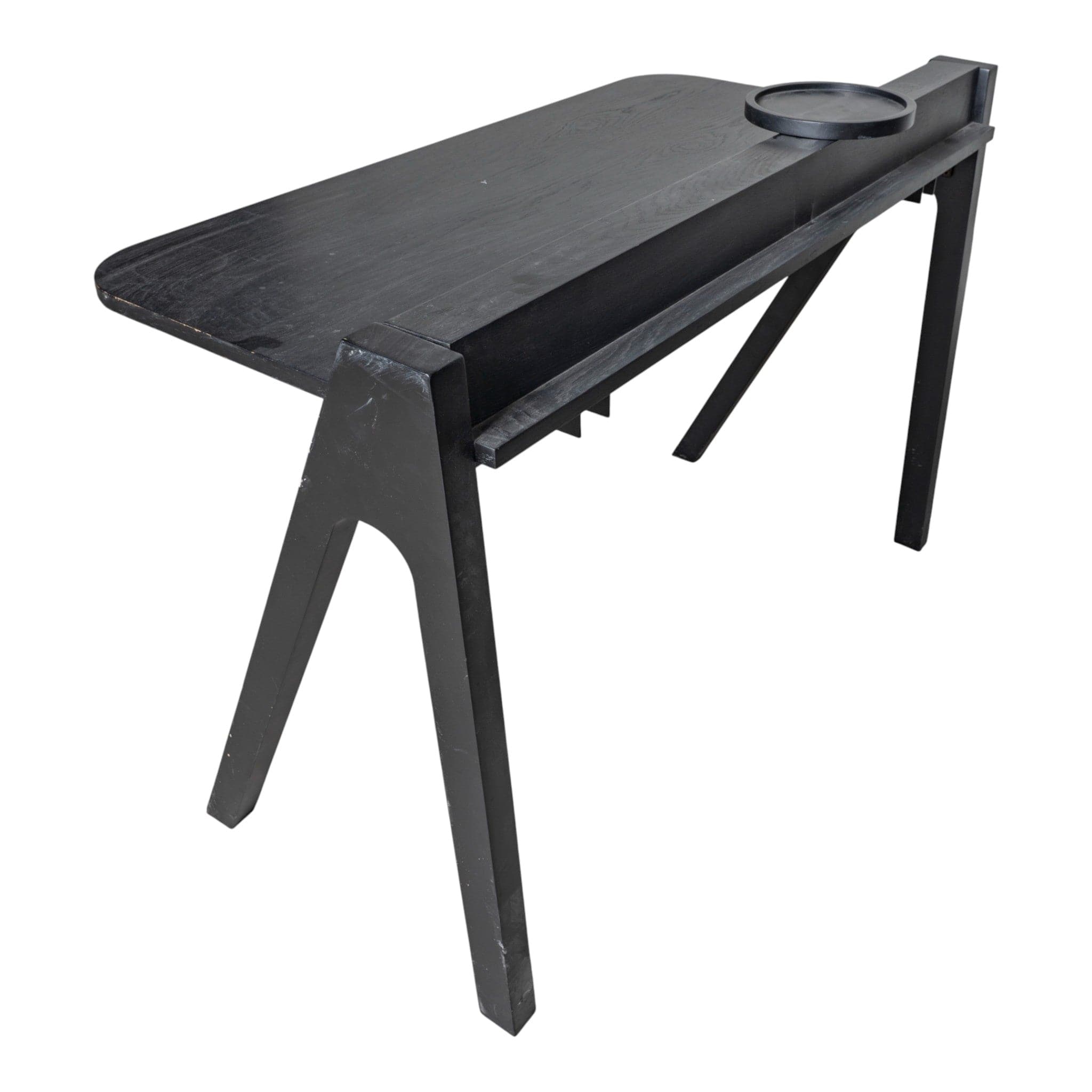 Fresco Siyah Ahşap Çalışma Masası 11104