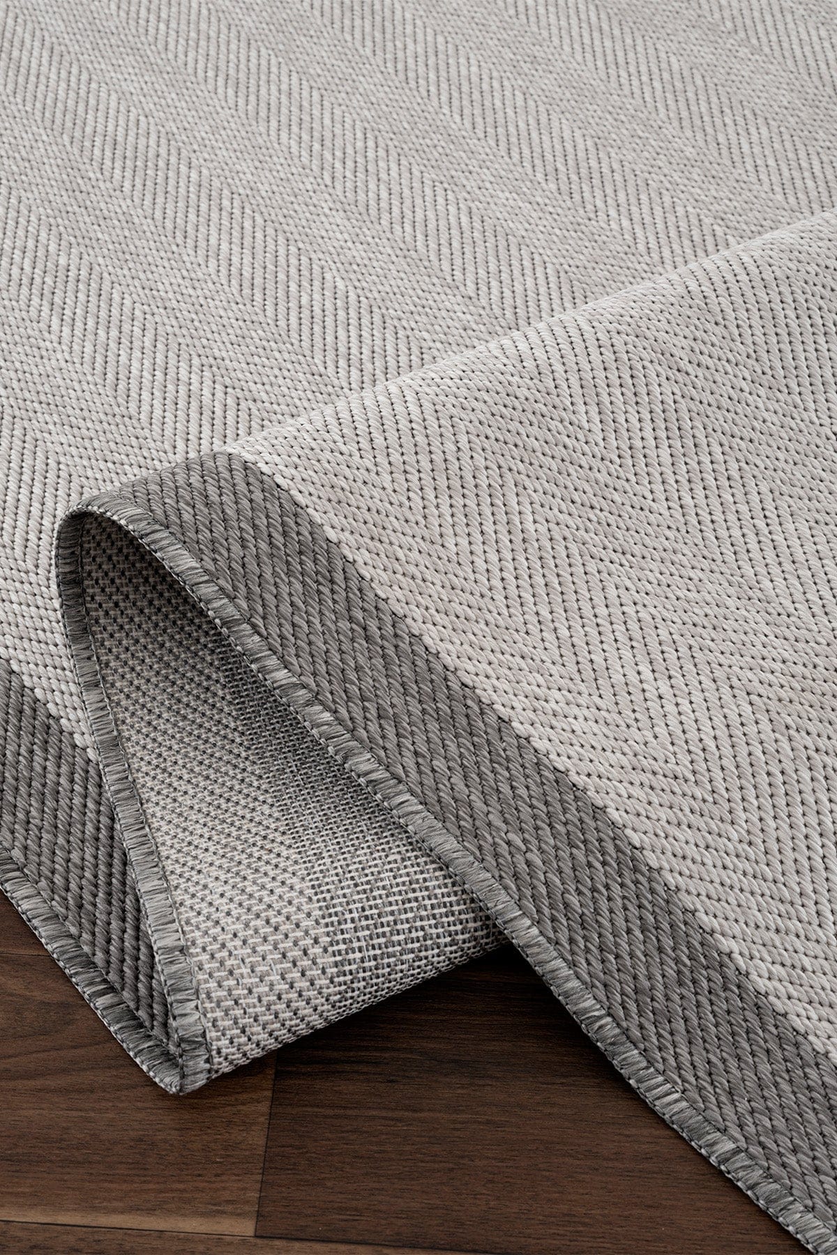 Fresco Soft Gray Anthracite Washable Rug A3936A