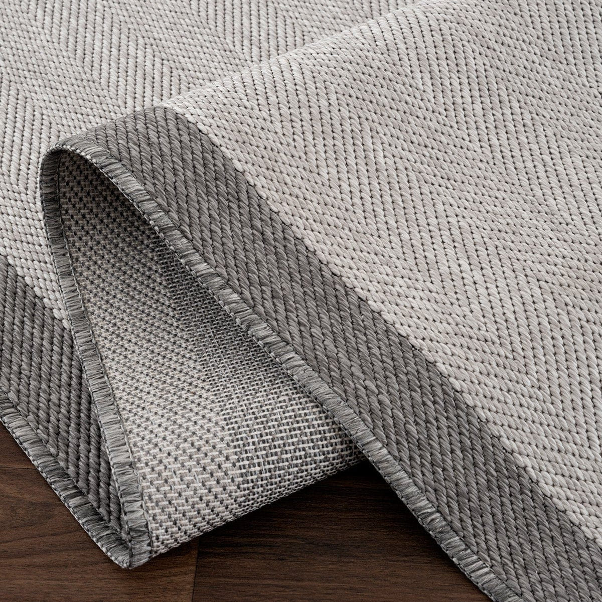 Fresco Soft Gray Anthracite Washable Rug A3936A
