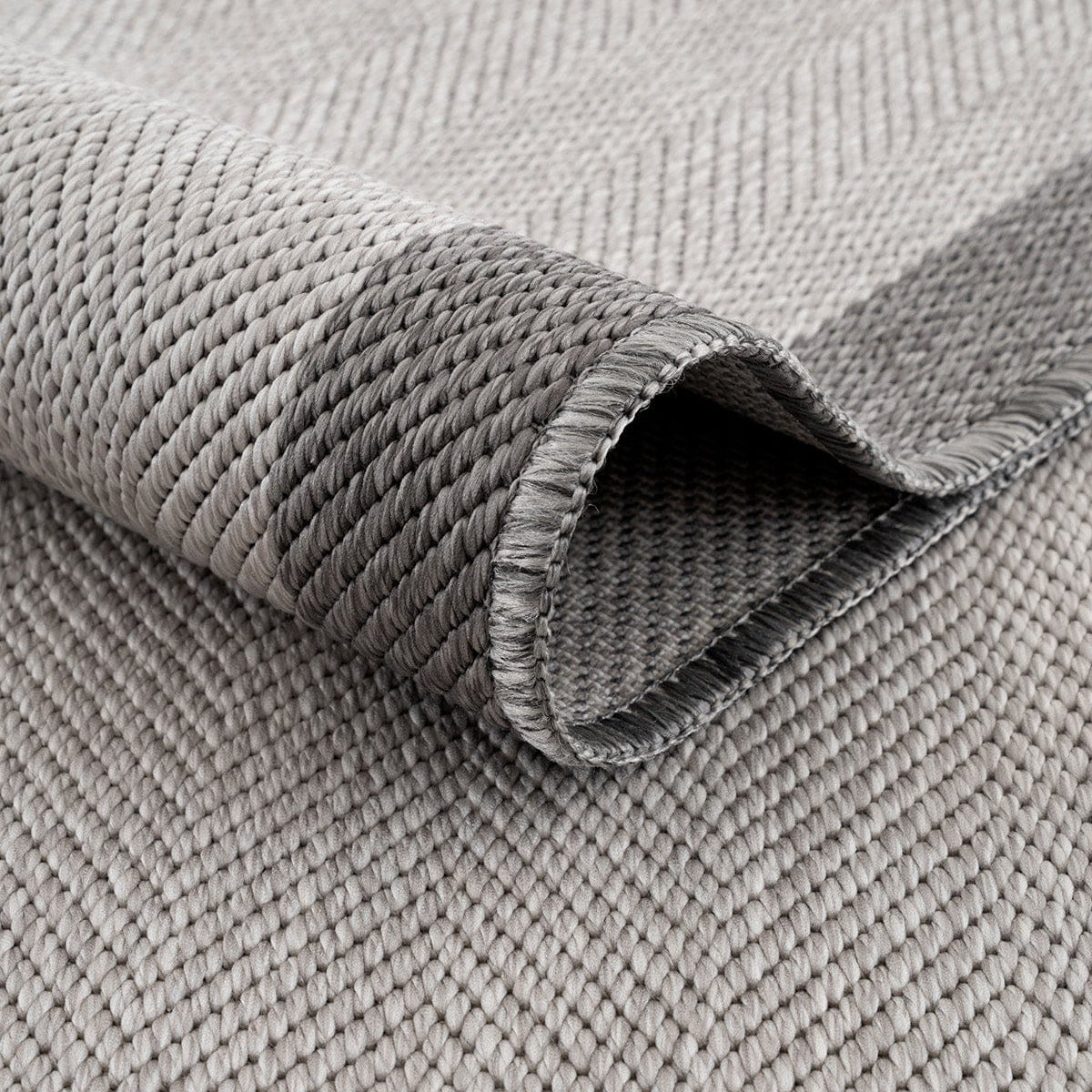 Fresco Soft Gray Anthracite Washable Rug A3936A