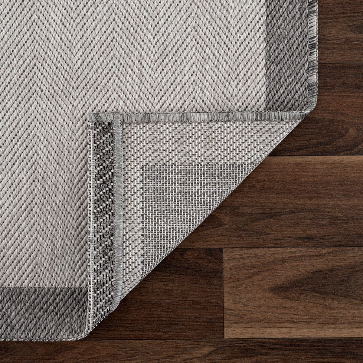 Fresco Soft Gray Anthracite Washable Rug A3936A