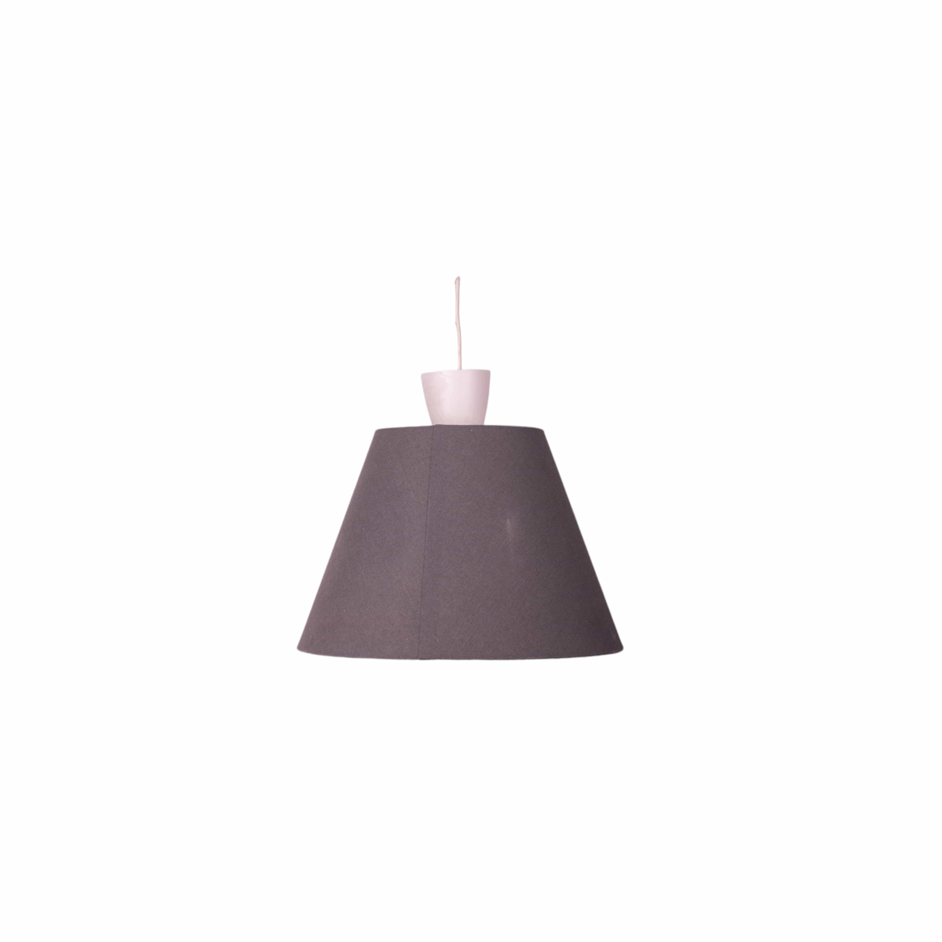 Single Chandelier with Gray Shade 11322