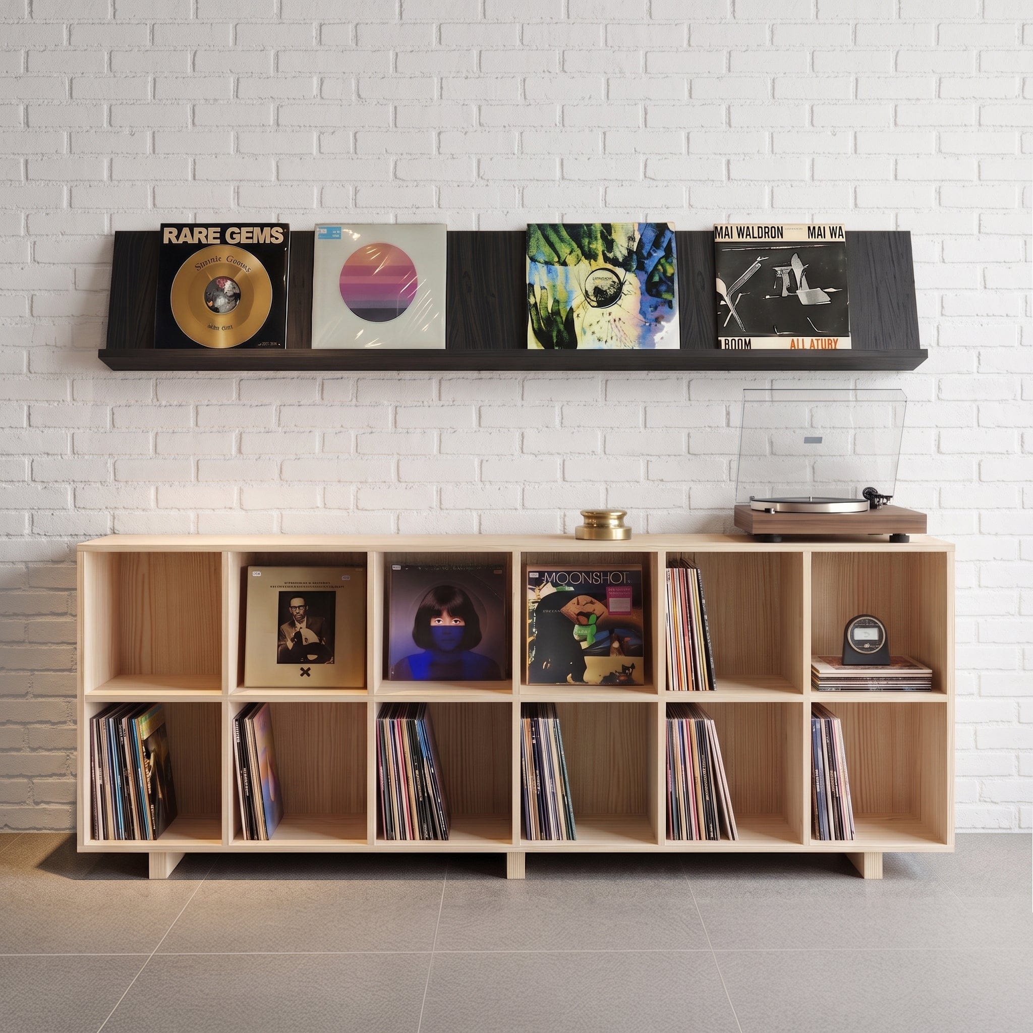 Solid Wood Open Shelf Unit