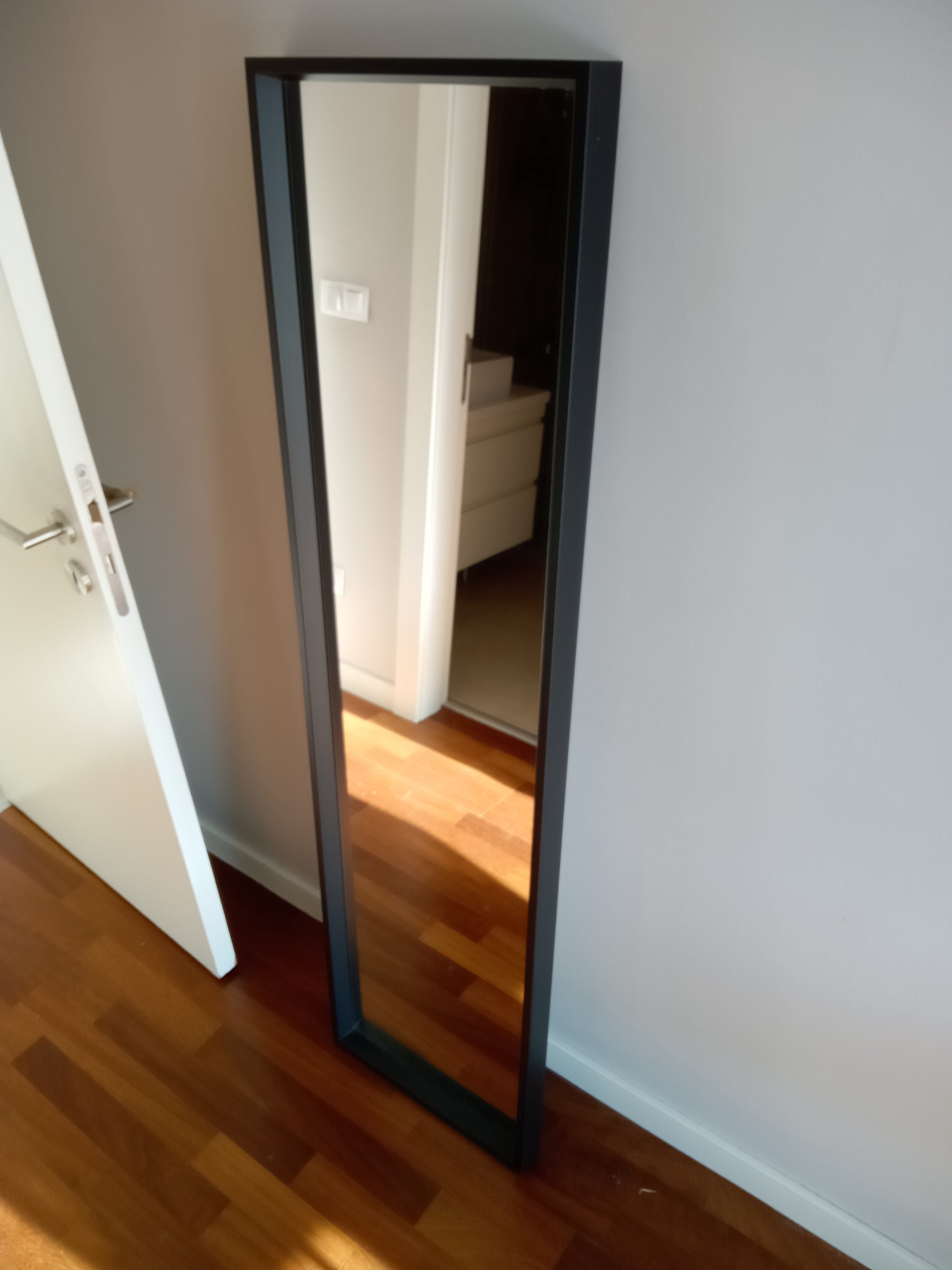 Ikea Ayna Ahşap Siyah