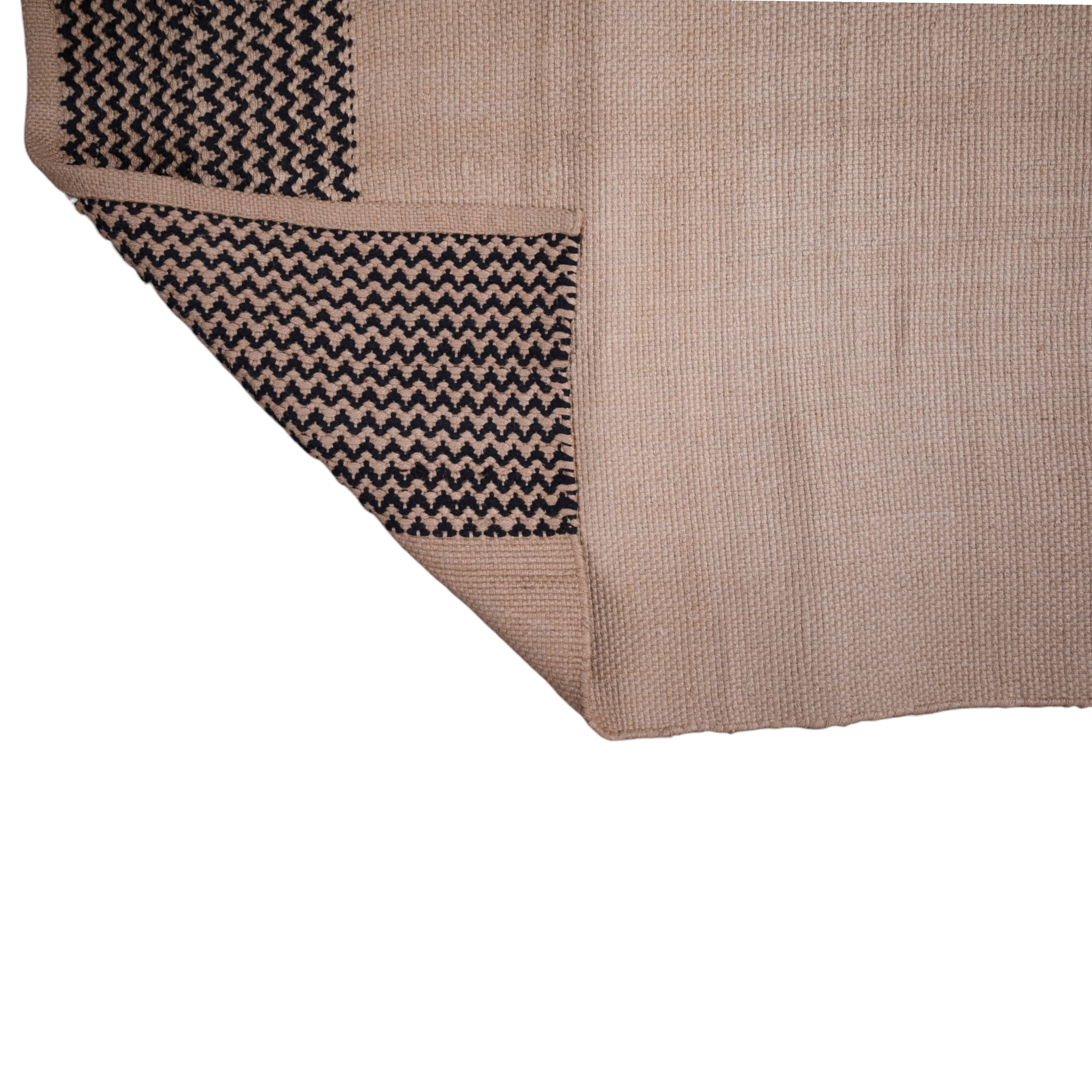 İki Renkli Halı 120x180 Jüt Bej 10481