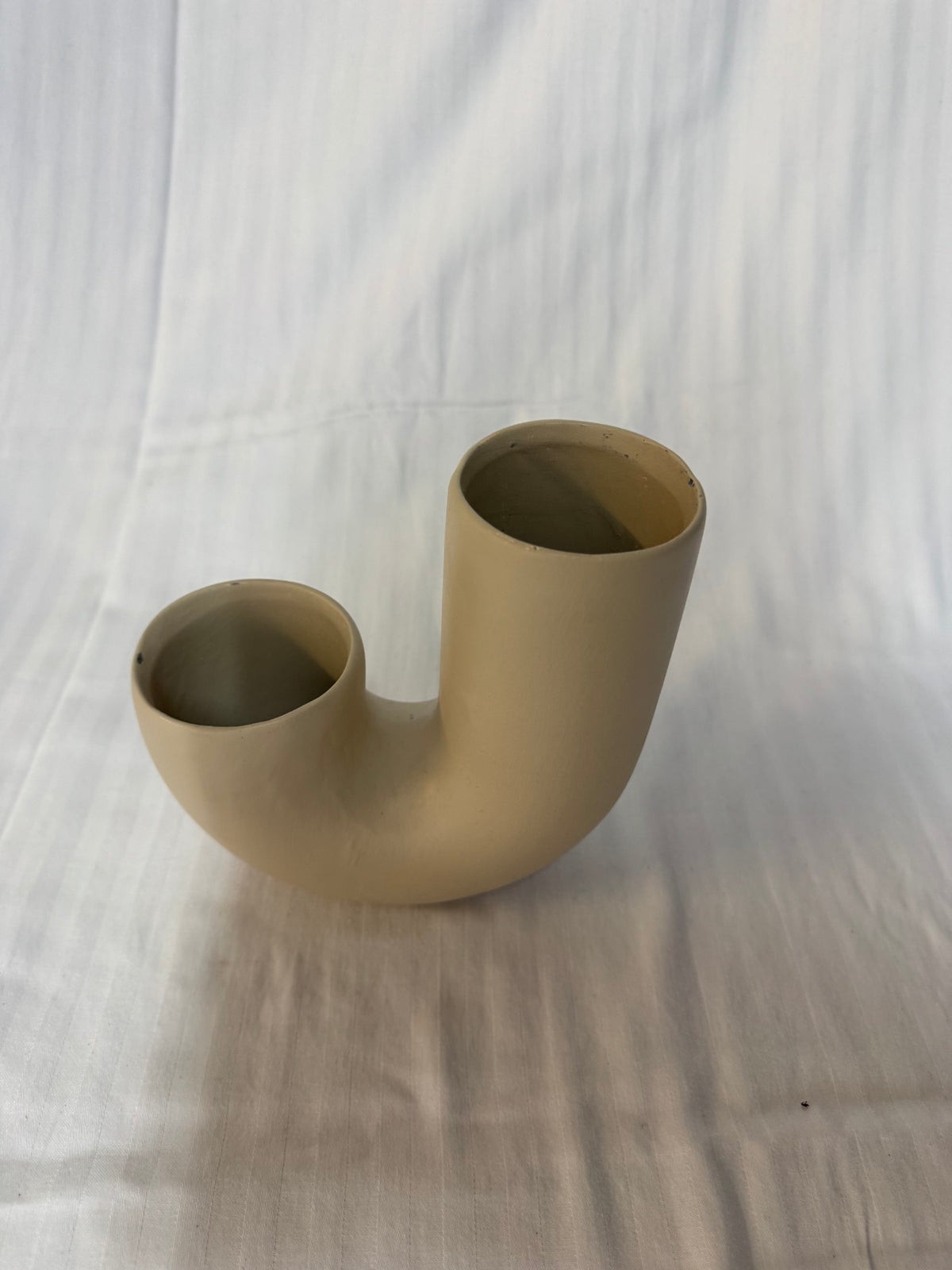 J Vazo/Küp Seramik Krem