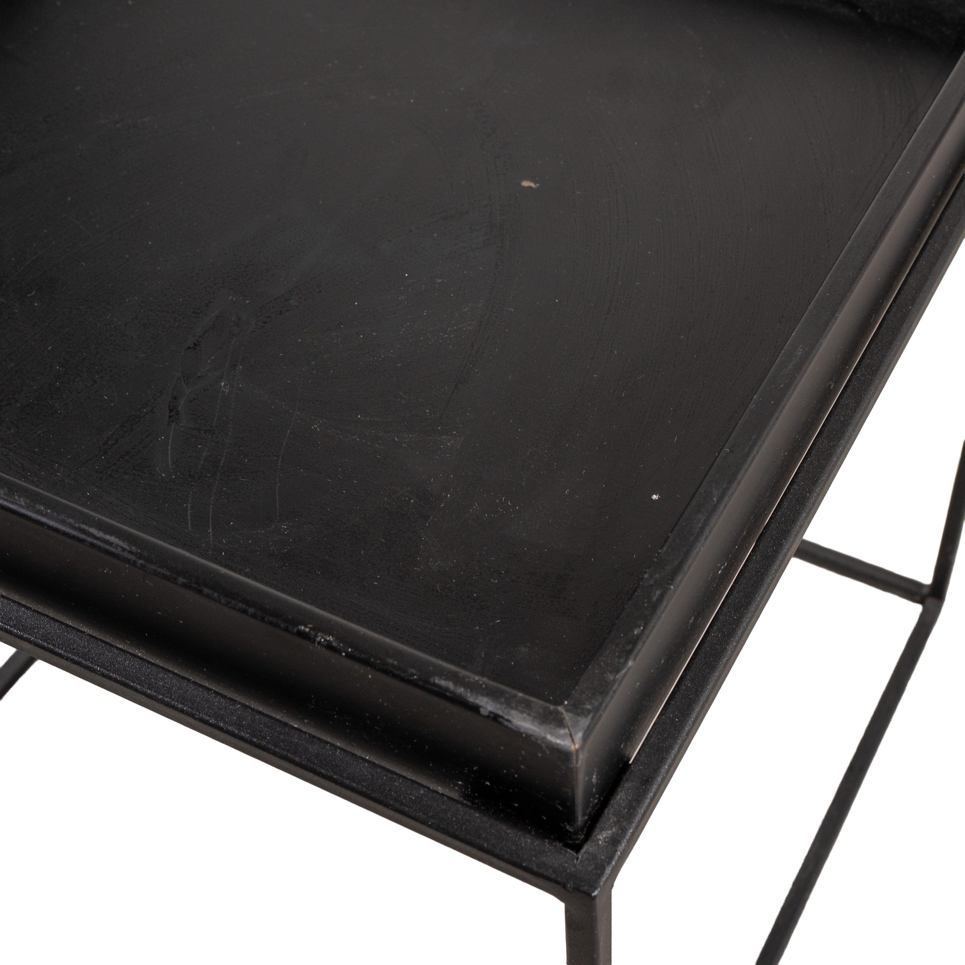 Kare Siyah Yan Sehpa 10098