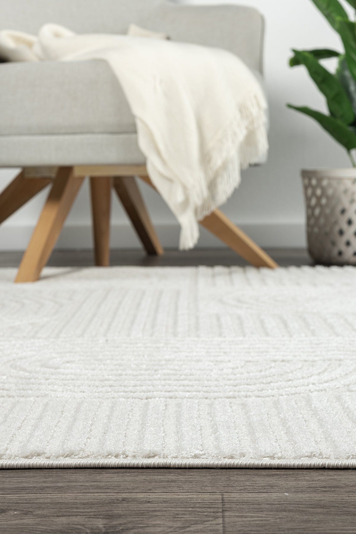 Koza Hayad Monaco Cream Dust-Free Rug 33471B