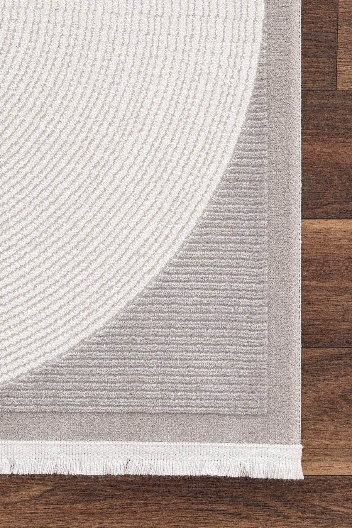 Koza Luna Cream Grey Living Room Rug A2700C